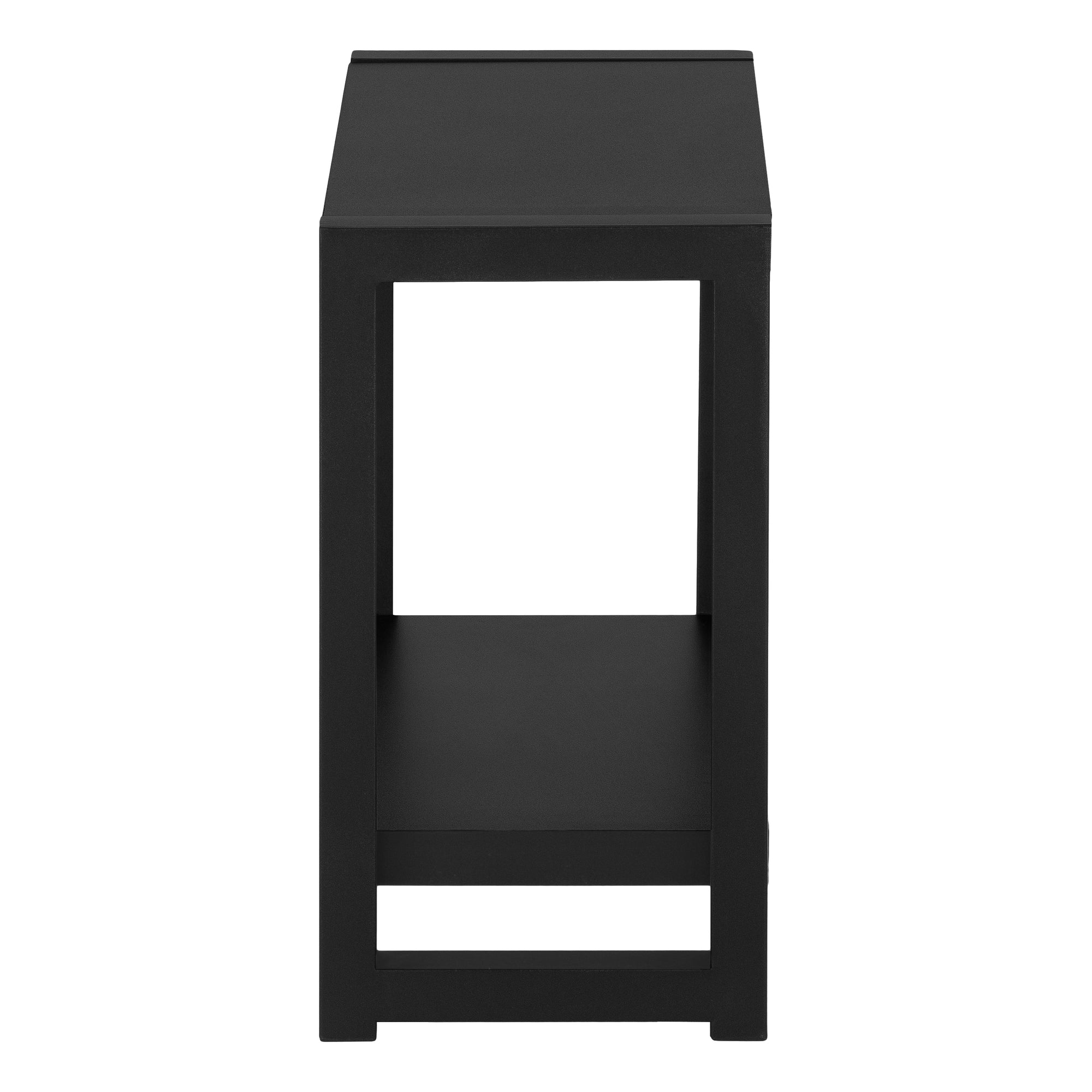 TABLE D'APPOINT - 22"H / NOIR / MÉTAL NOIR #I 2081