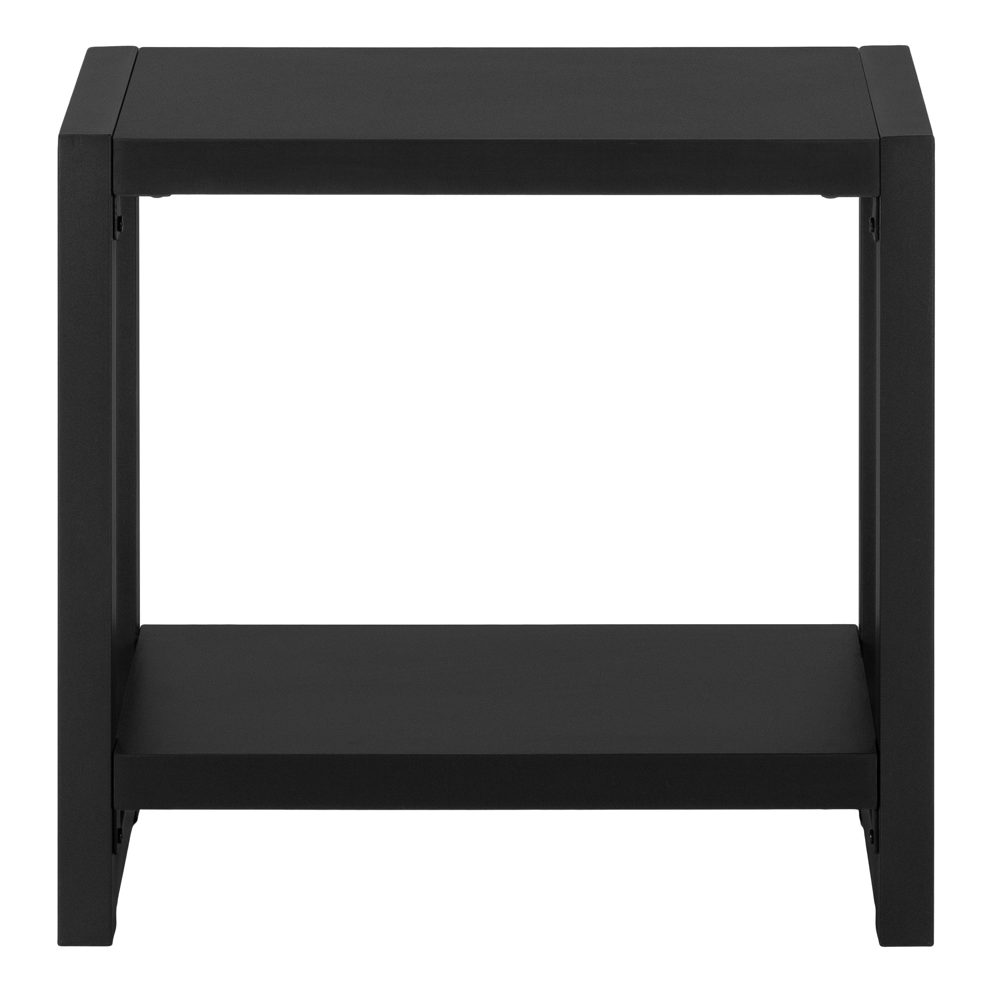 TABLE D'APPOINT - 22"H / NOIR / MÉTAL NOIR #I 2081