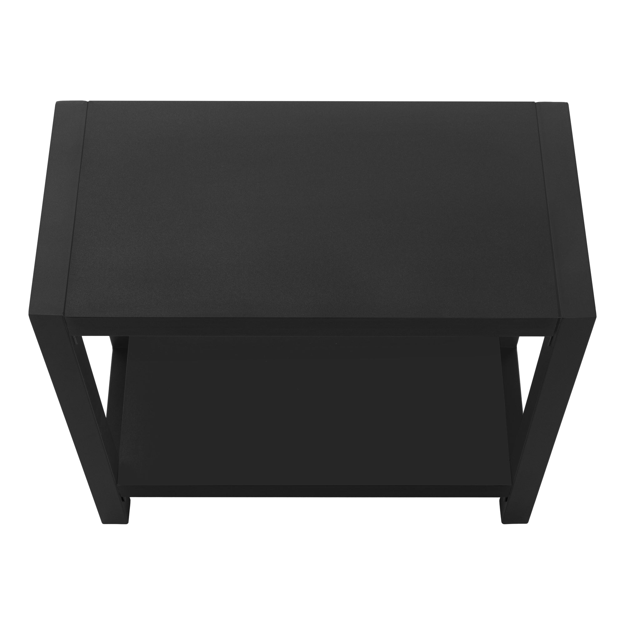 TABLE D'APPOINT - 22"H / NOIR / MÉTAL NOIR #I 2081