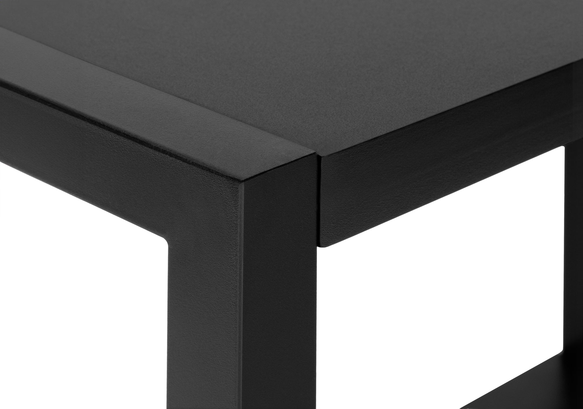 TABLE D'APPOINT - 22"H / NOIR / MÉTAL NOIR #I 2081