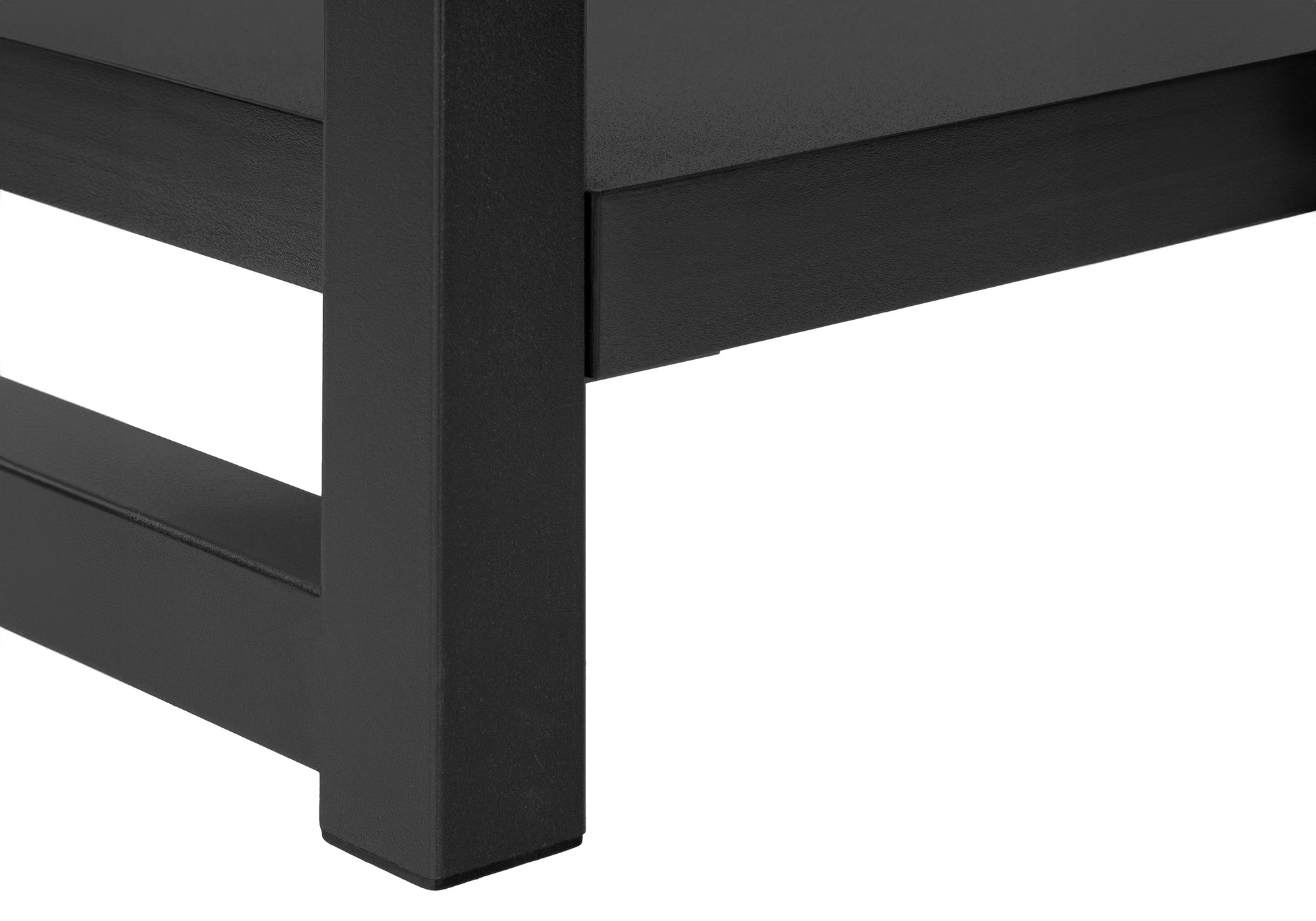 TABLE D'APPOINT - 22"H / NOIR / MÉTAL NOIR #I 2081