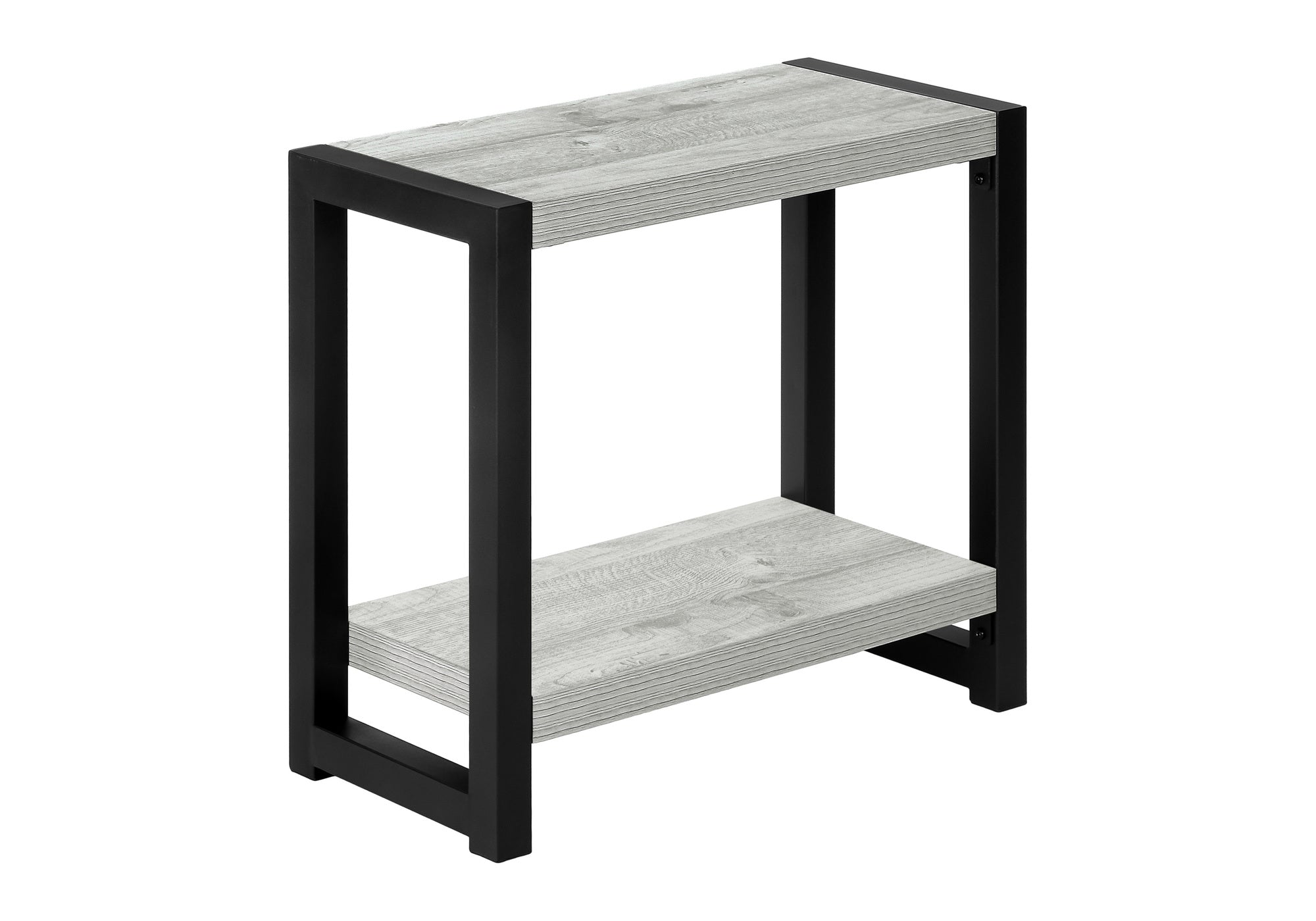 TABLE D'APPOINT - 22"H / GRIS / MÉTAL NOIR #I 2082