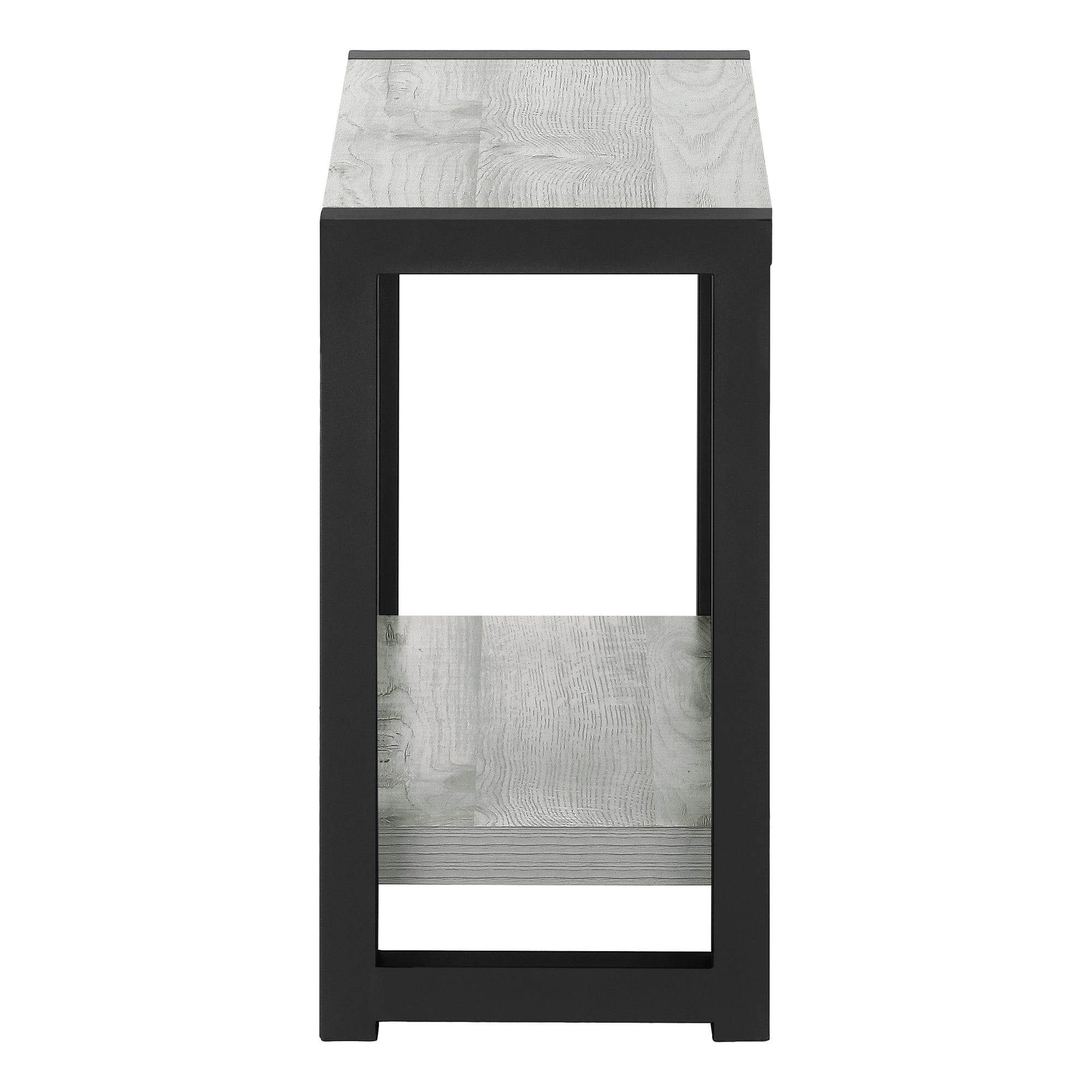 TABLE D'APPOINT - 22"H / GRIS / MÉTAL NOIR #I 2082