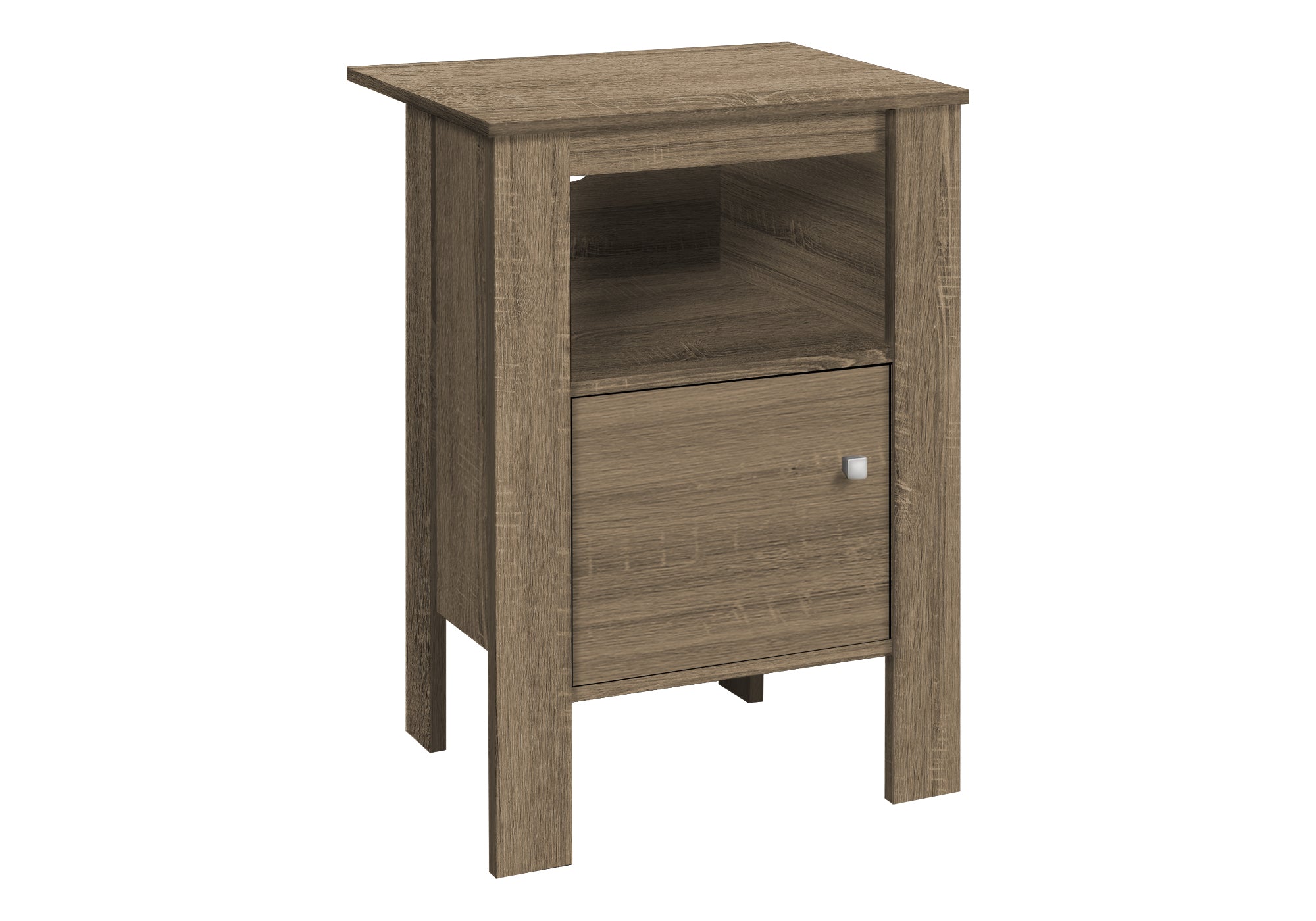 NIGHTSTAND - DARK TAUPE NIGHT STAND WITH STORAGE #I 2136