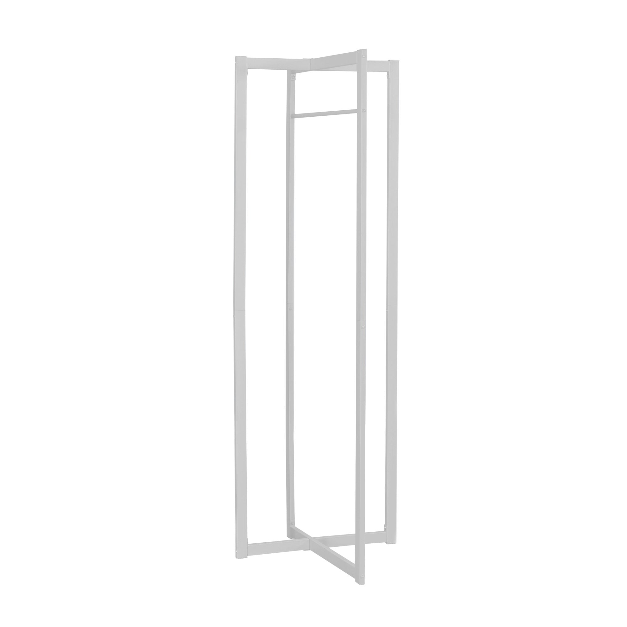 PORTE-MANTEAU - 72"H / MÉTAL BLANC # I 2151