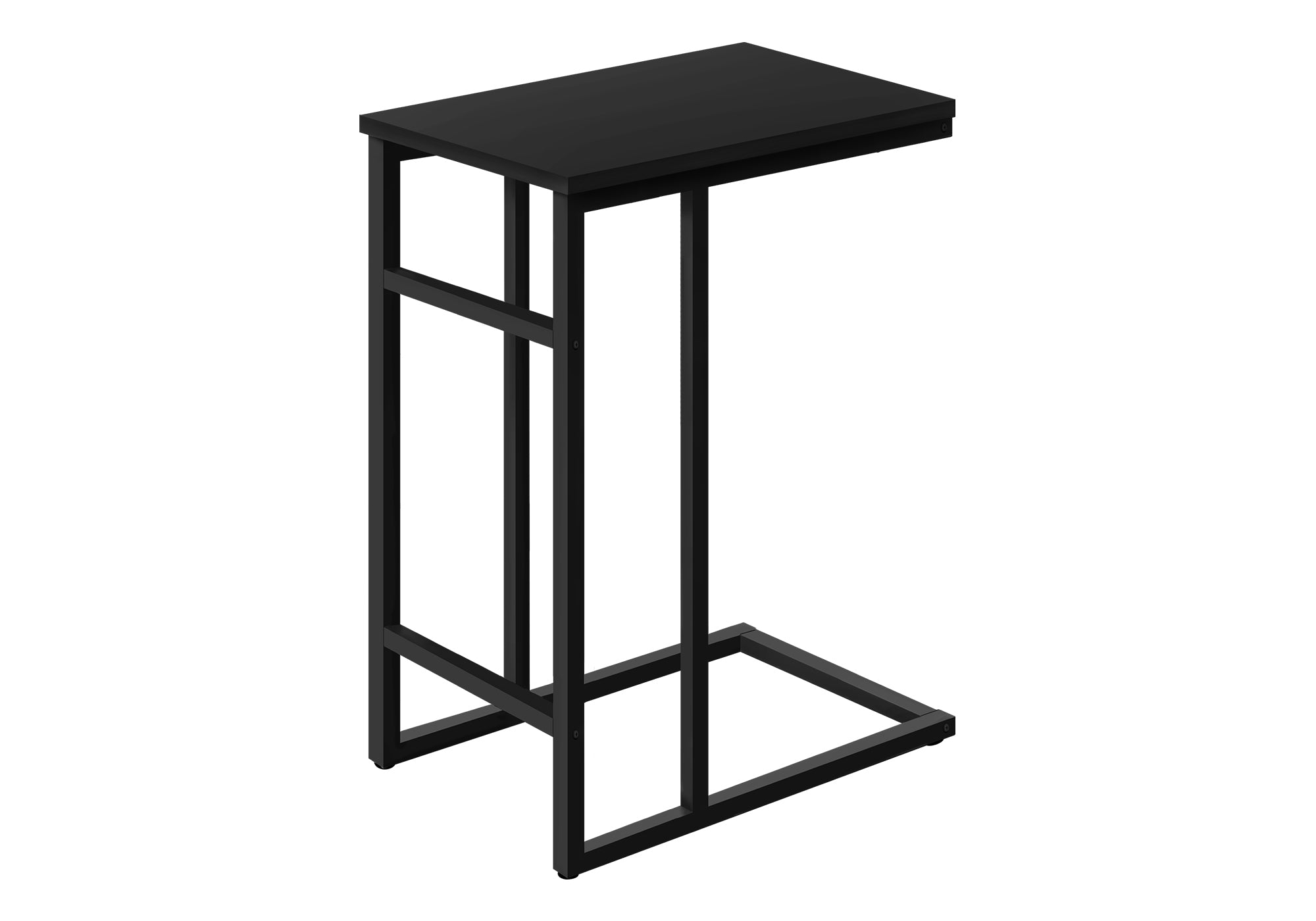 TABLE D'APPOINT - 24"H / NOIR / MÉTAL NOIR #I 2170