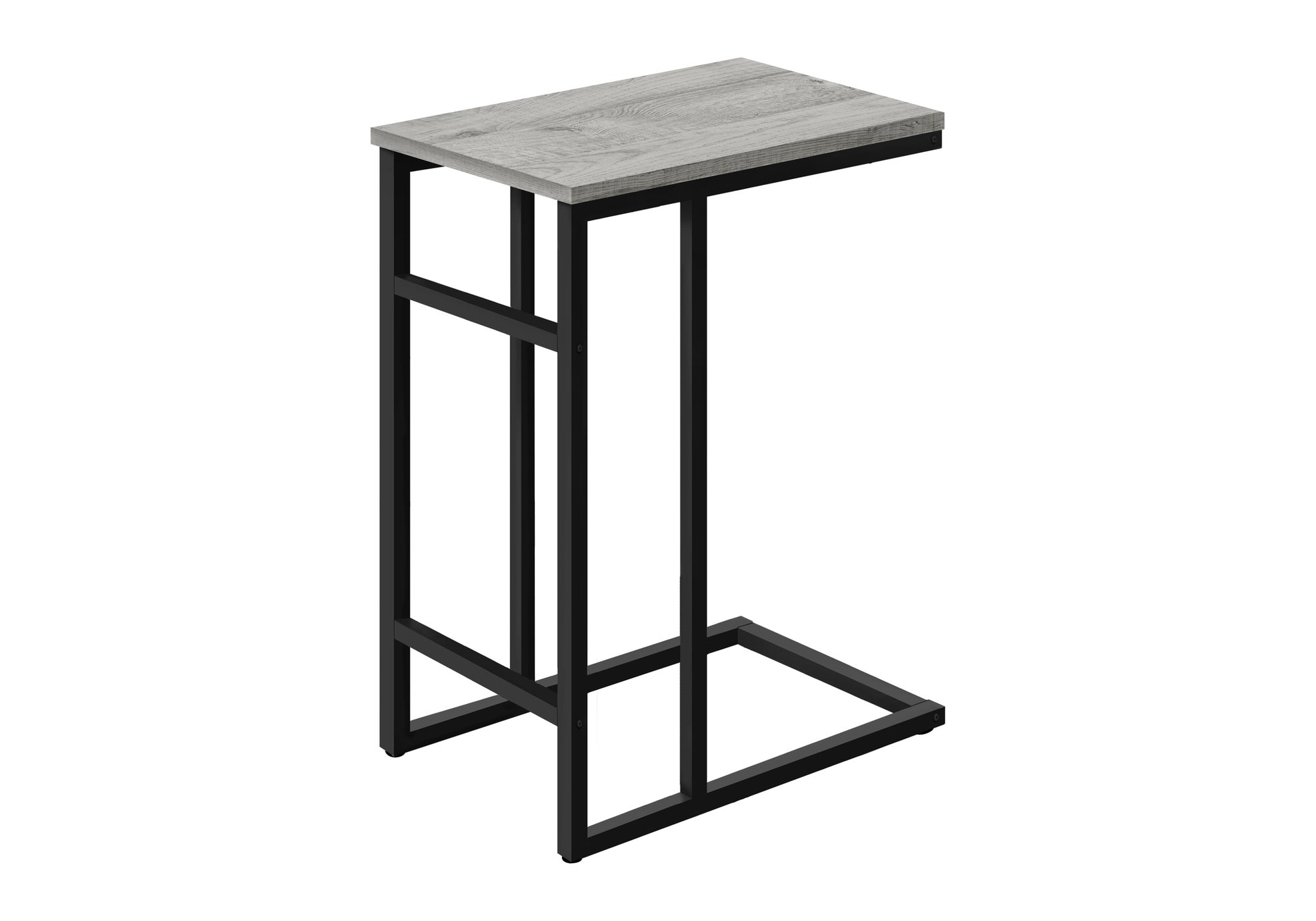 ACCENT TABLE - 24"H / GREY / BLACK METAL #I 2171