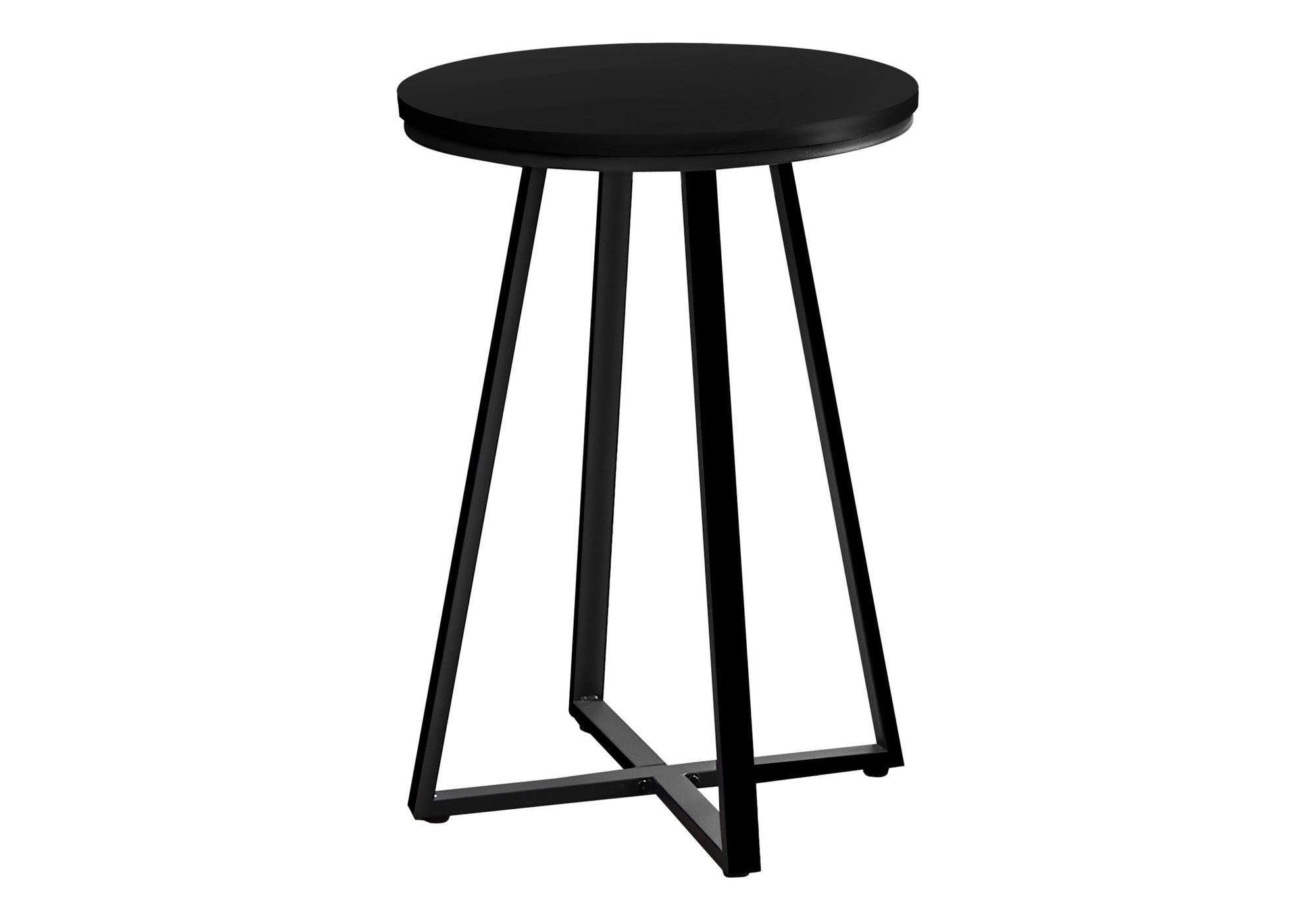 NIGHTSTAND - 22"H / BLACK / BLACK METAL #I 2175