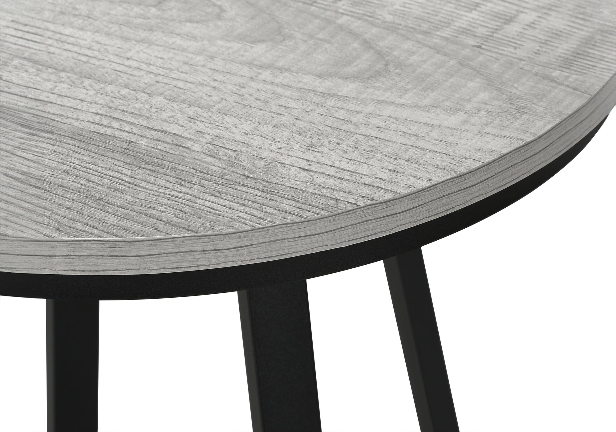 TABLE D'APPOINT - 22"H / GRIS / MÉTAL NOIR #I 2176