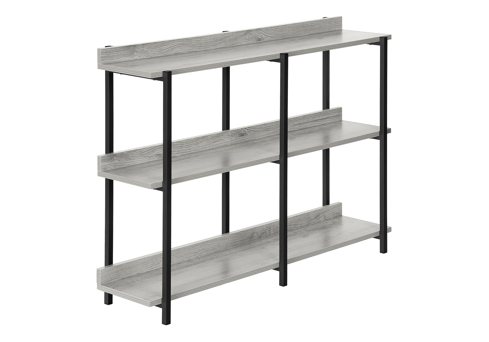 ACCENT TABLE - 48"L / GREY / BLACK METAL HALL CONSOLE #I 2217