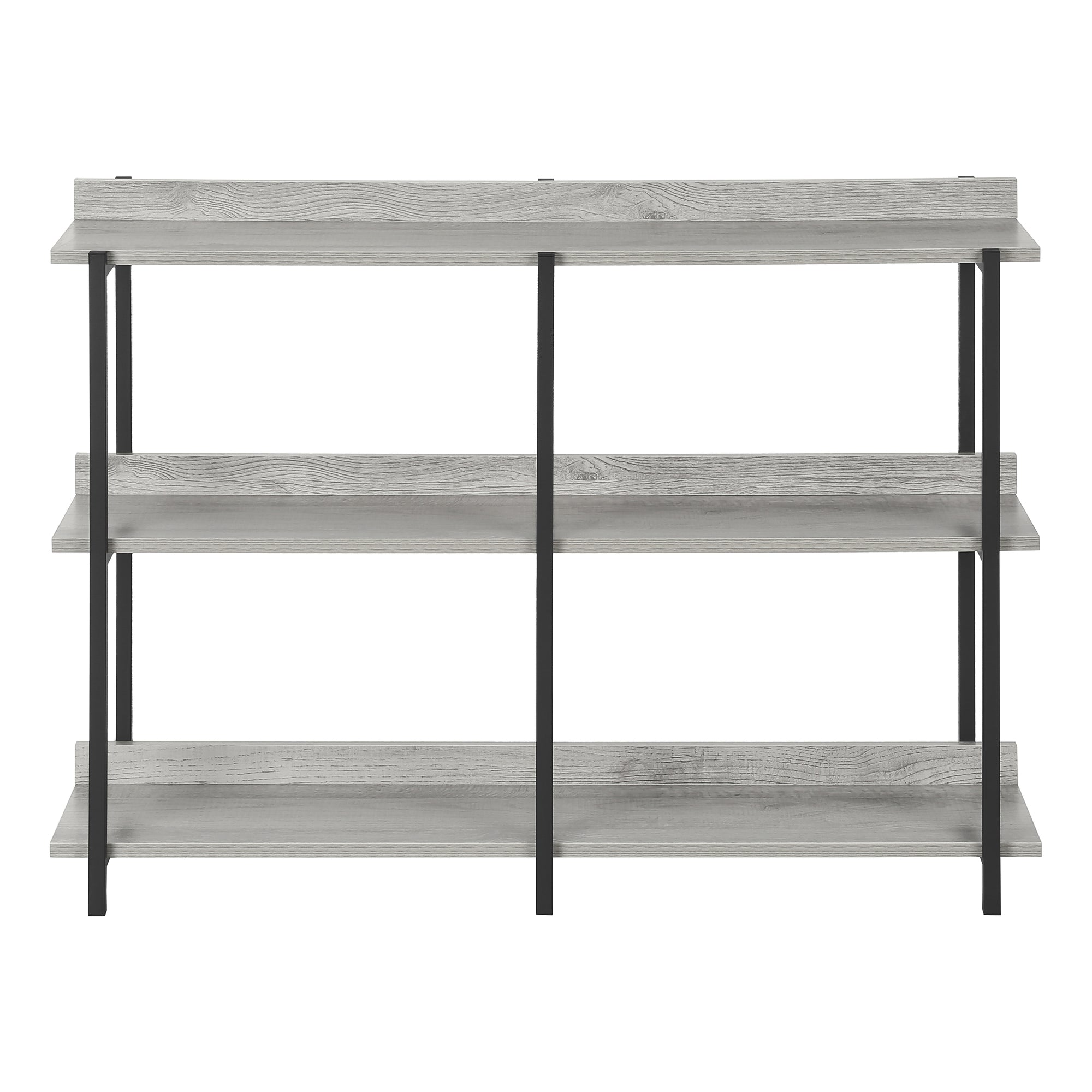 ACCENT TABLE - 48"L / GREY / BLACK METAL HALL CONSOLE #I 2217