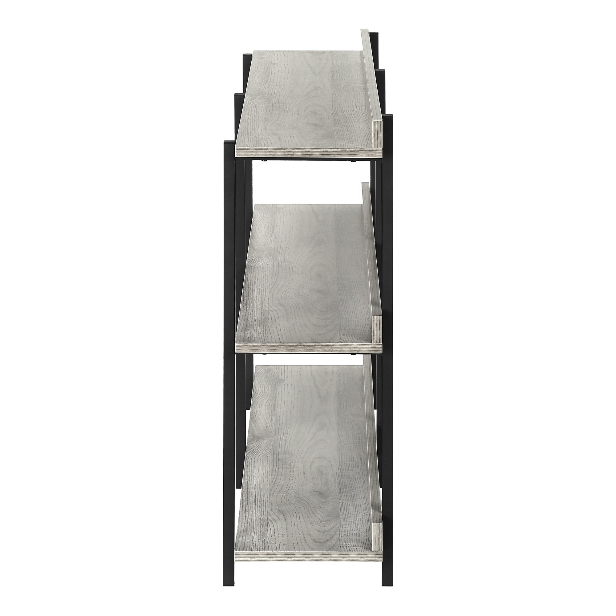 ACCENT TABLE - 48"L / GREY / BLACK METAL HALL CONSOLE #I 2217