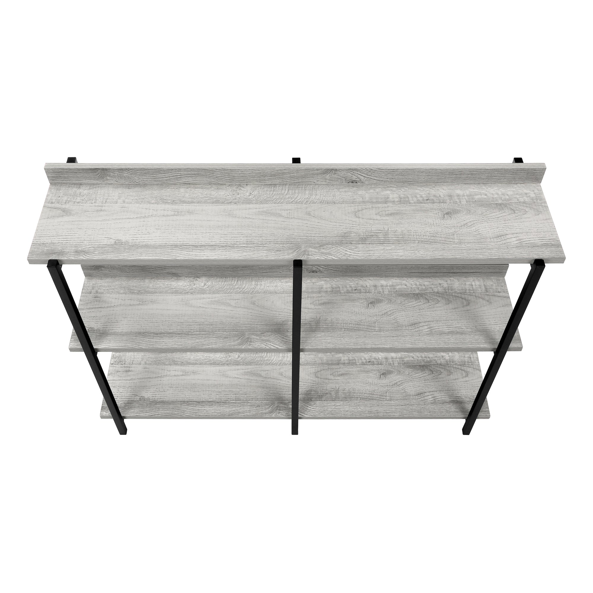 ACCENT TABLE - 48"L / GREY / BLACK METAL HALL CONSOLE #I 2217