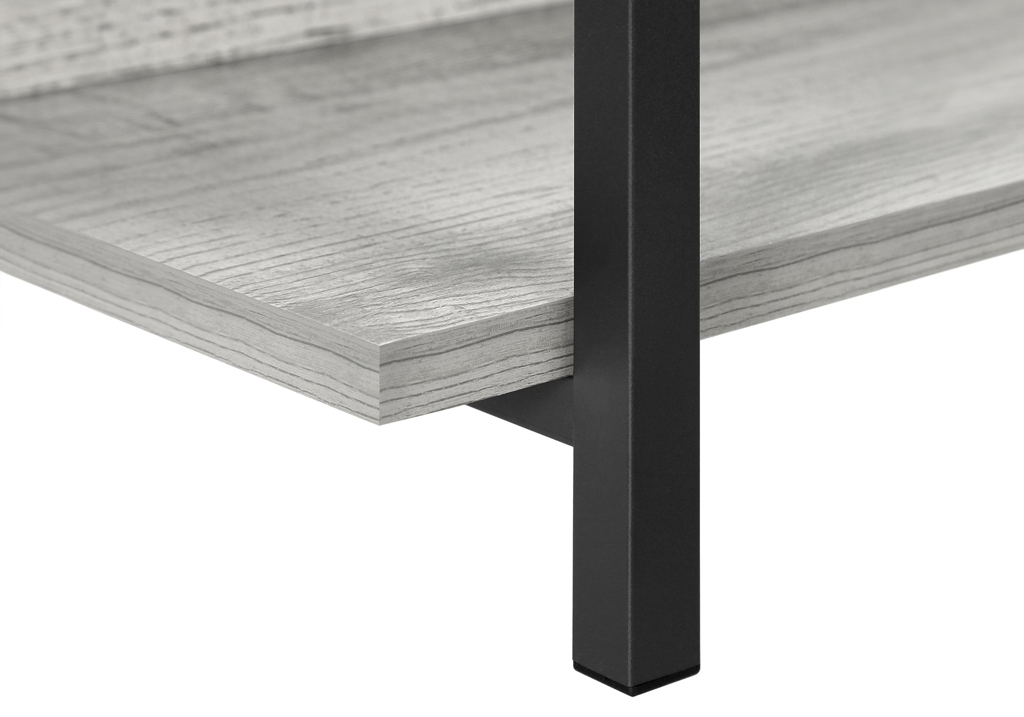 ACCENT TABLE - 48"L / GREY / BLACK METAL HALL CONSOLE #I 2217