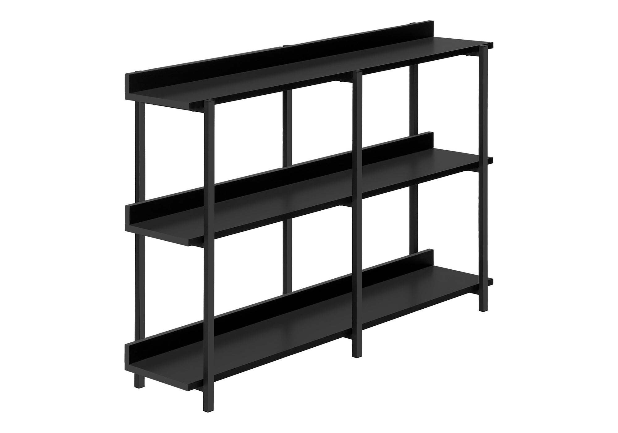 ACCENT TABLE - 48"L / BLACK / BLACK METAL HALL CONSOLE #I 2219