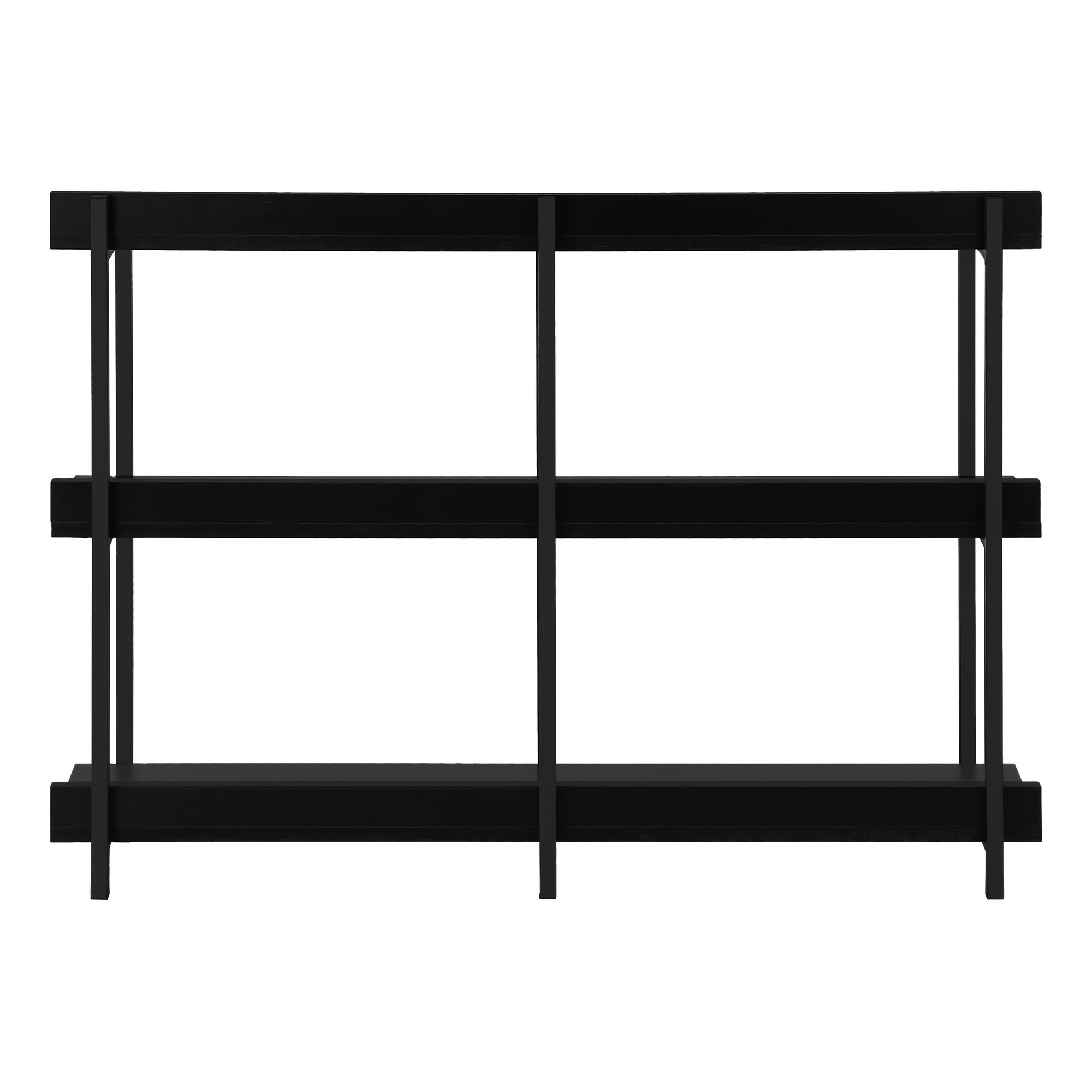 ACCENT TABLE - 48"L / BLACK / BLACK METAL HALL CONSOLE #I 2219