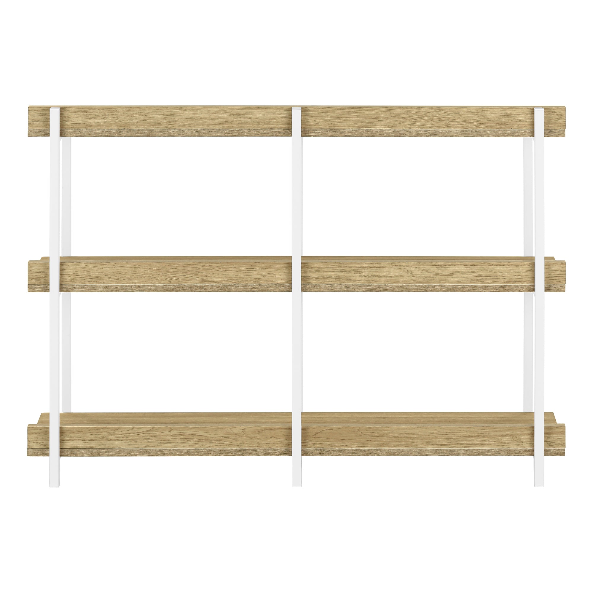 TABLE D'APPOINT - 48"L / CONSOLE D'ENTRÉE EN MÉTAL NATUREL / BLANC #I 2222