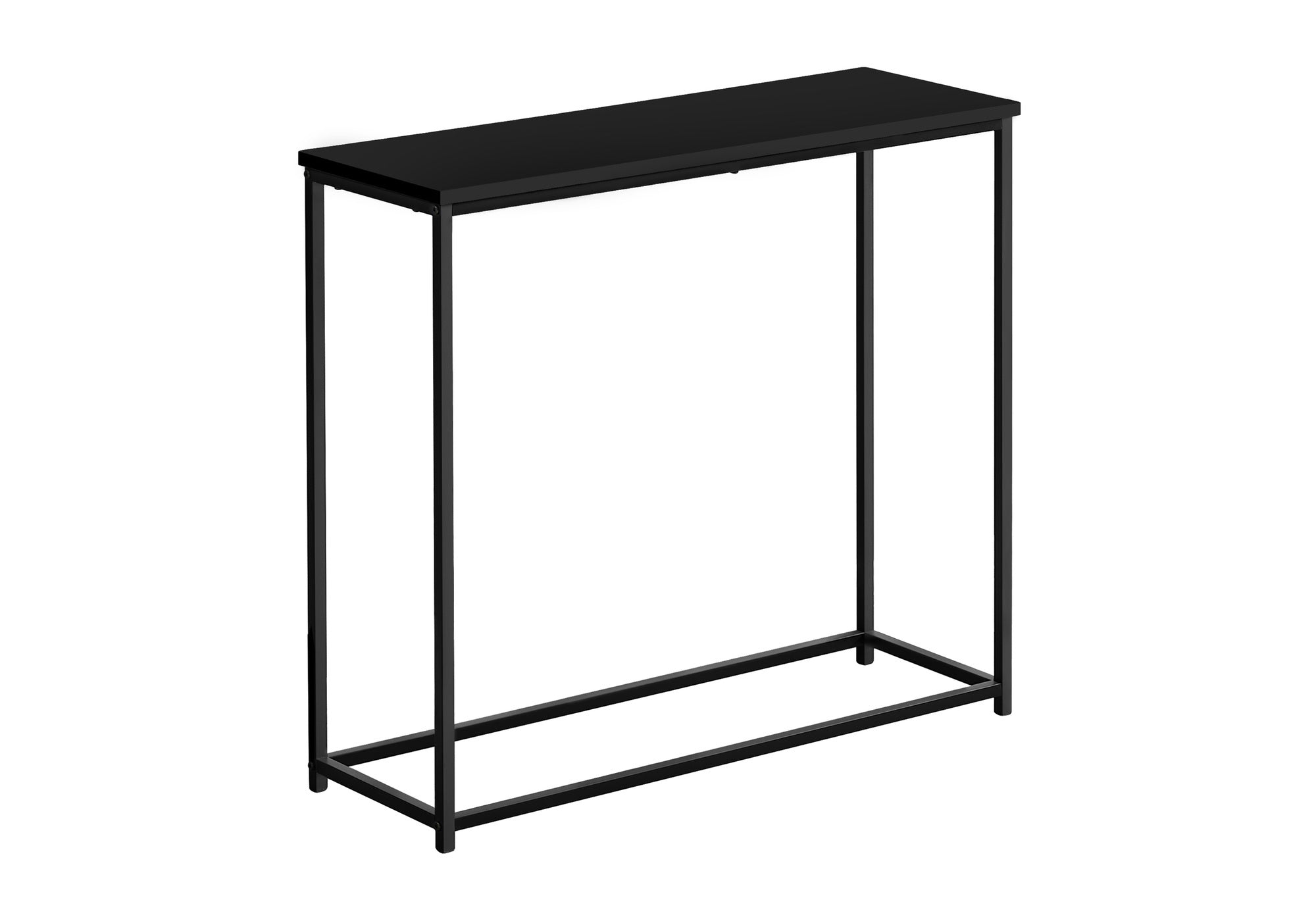 ACCENT TABLE - 32"L / BLACK / BLACK METAL HALL CONSOLE #I 2250