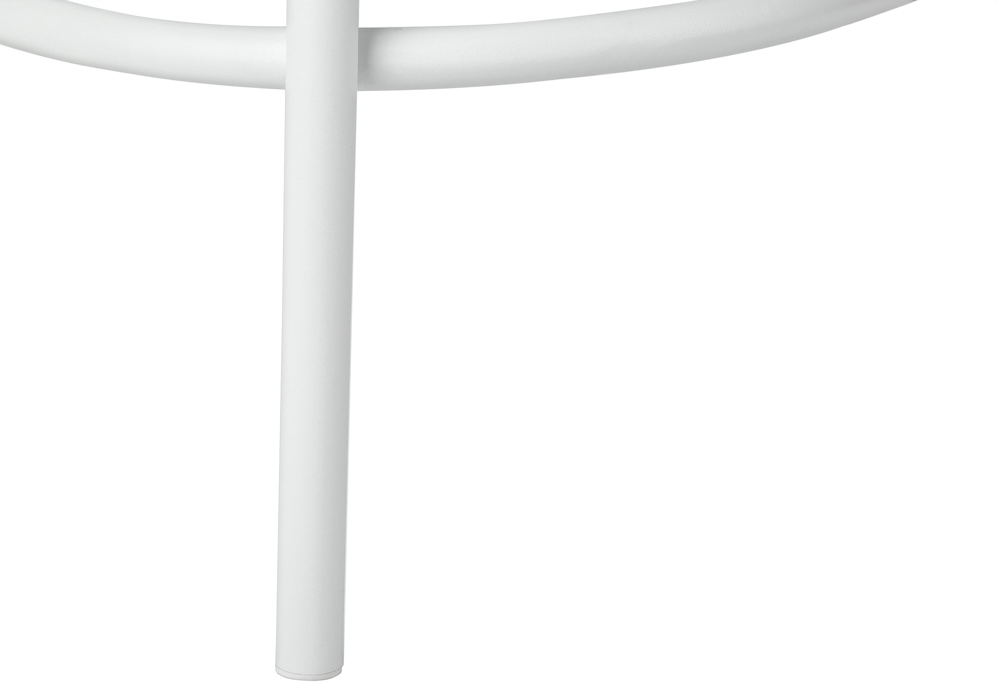 TABOURET DE BAR - 2PCS / 36"H / PIVOTANT / MÉTAL BLANC # I 2397