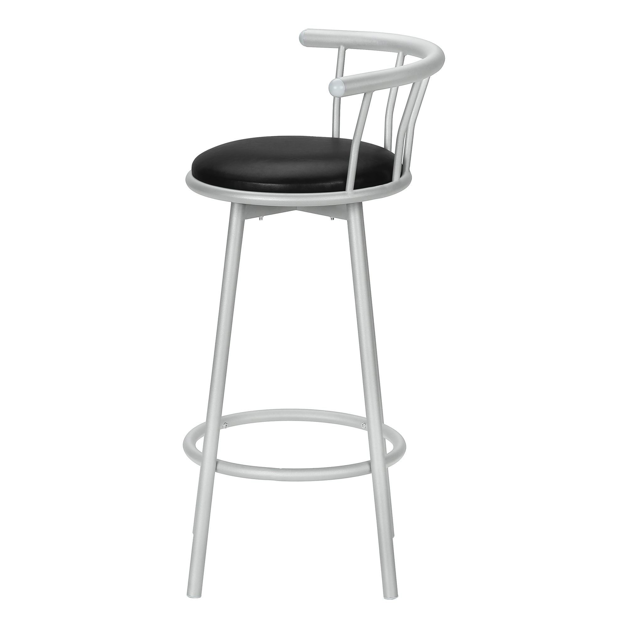 TABOURET DE BAR - 2PCS / 36"H / PIVOTANT / MÉTAL ARGENT # I 2399