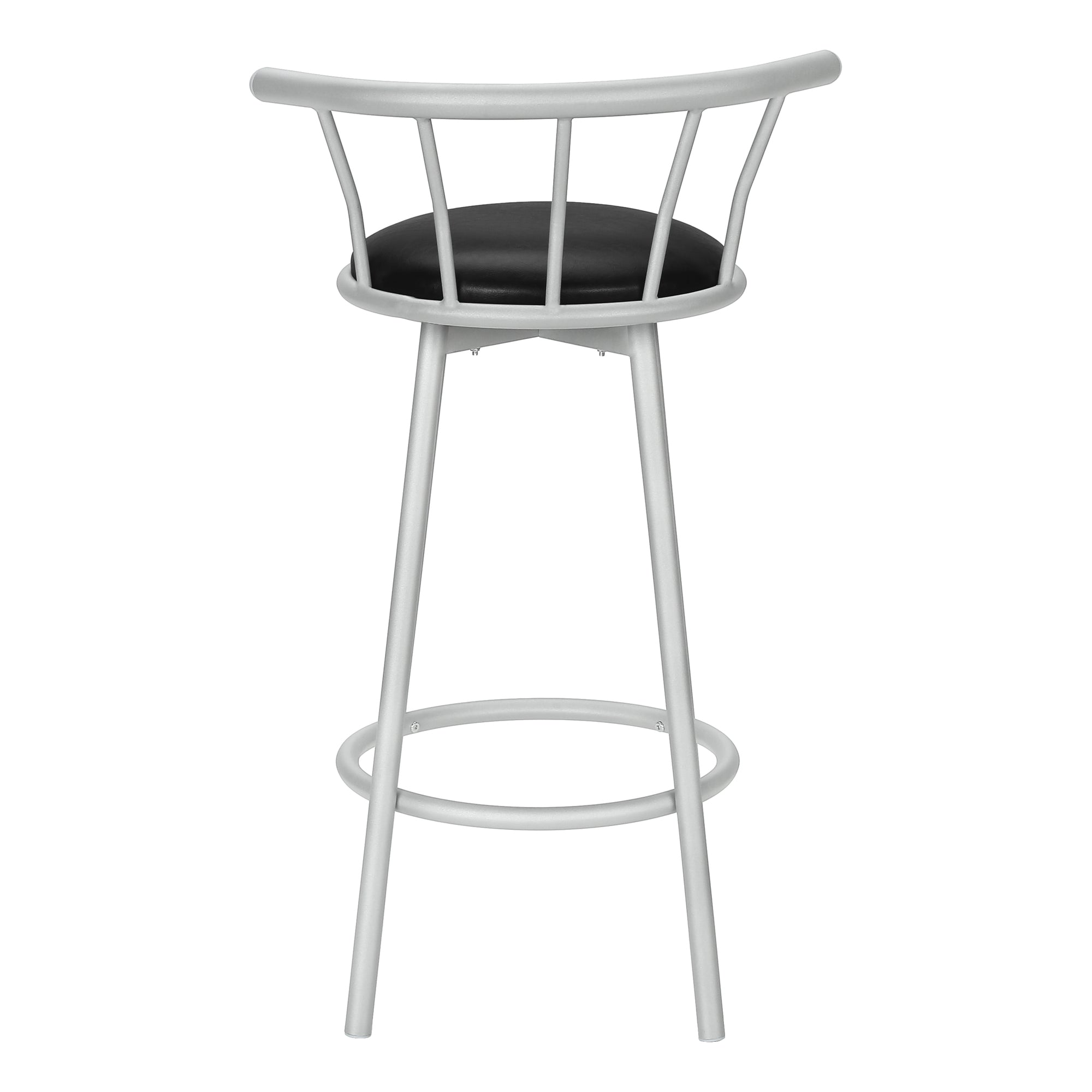 TABOURET DE BAR - 2PCS / 36"H / PIVOTANT / MÉTAL ARGENT # I 2399