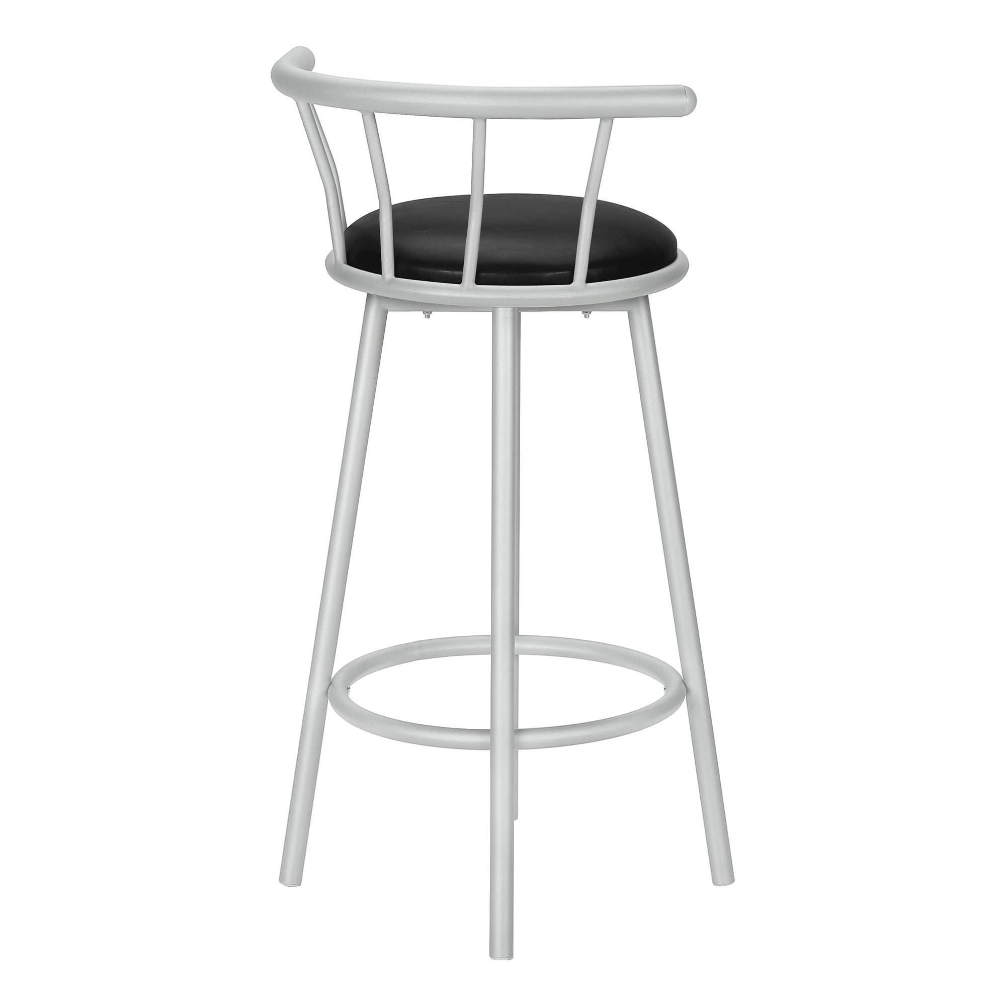 TABOURET DE BAR - 2PCS / 36"H / PIVOTANT / MÉTAL ARGENT # I 2399