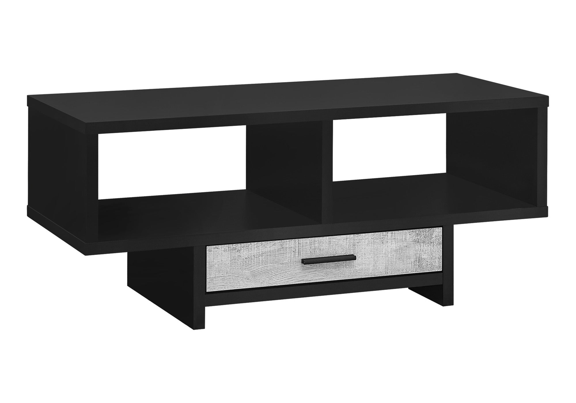 COFFEE TABLE - BLACK / GREY RECLAIMED WOOD-LOOK # I 2810