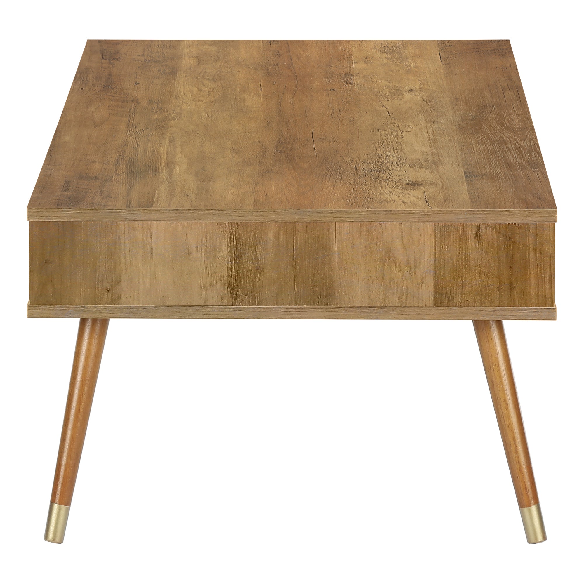 COFFEE TABLE - WALNUT MID-CENTURY WITH A DRAWER # I 2836