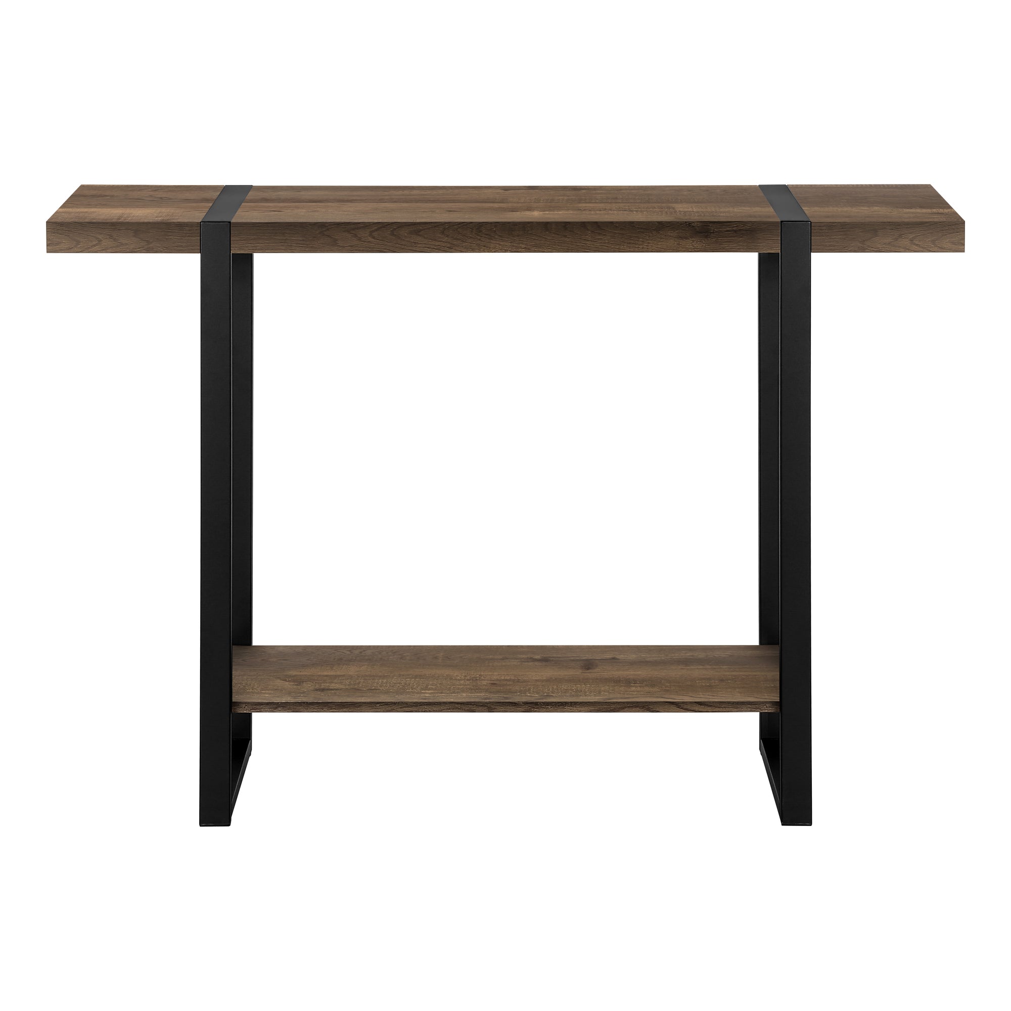 ACCENT TABLE - 48"L / BROWN RECLAIMED WOOD-LOOK / BLACK #I 2851