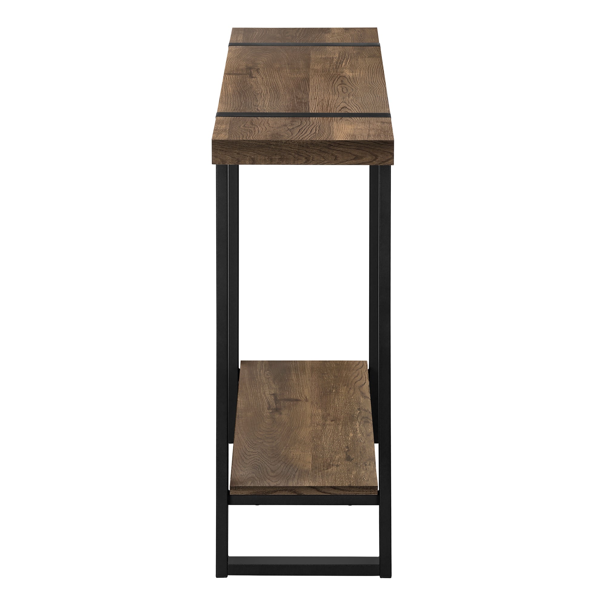 ACCENT TABLE - 48"L / BROWN RECLAIMED WOOD-LOOK / BLACK #I 2851