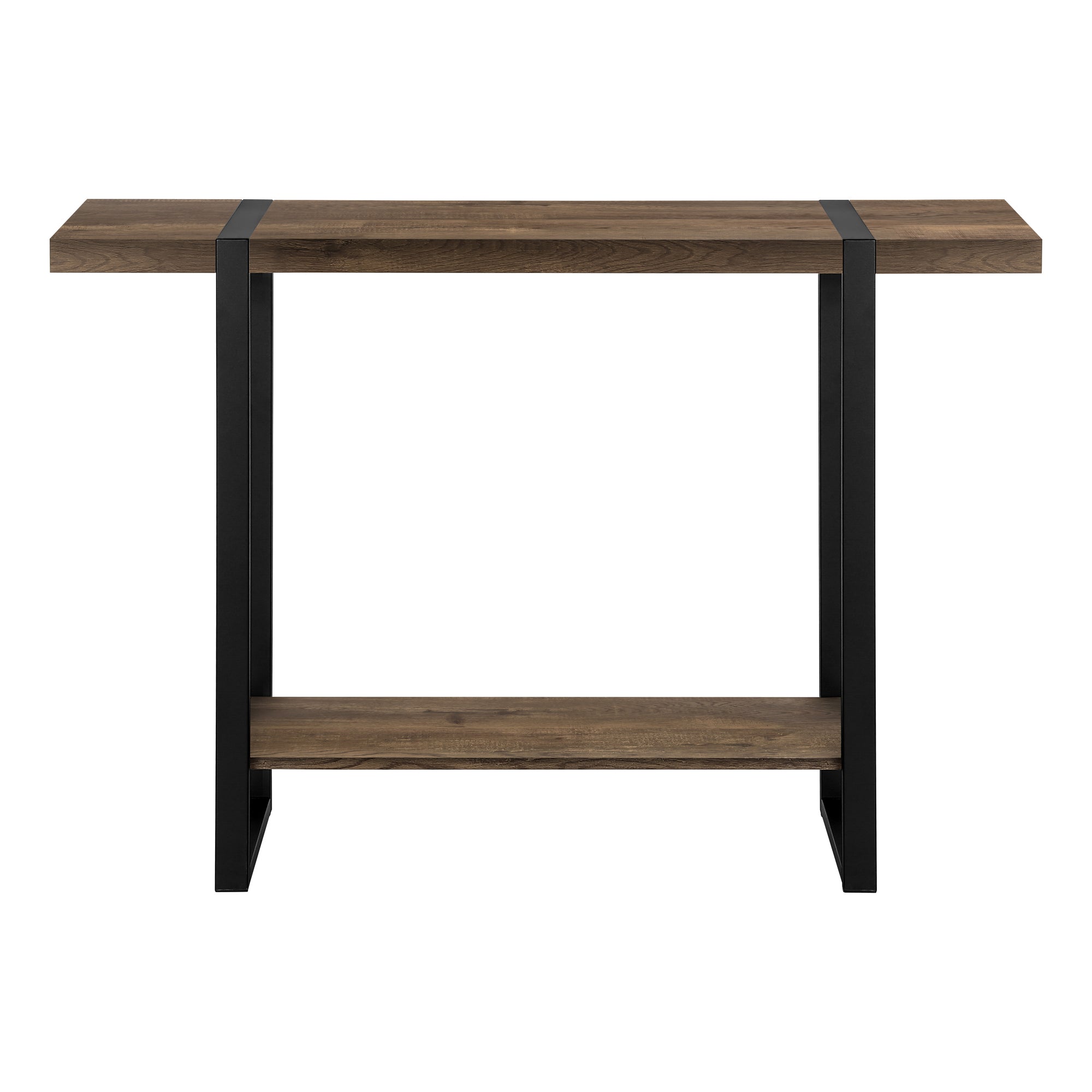 ACCENT TABLE - 48"L / BROWN RECLAIMED WOOD-LOOK / BLACK #I 2851