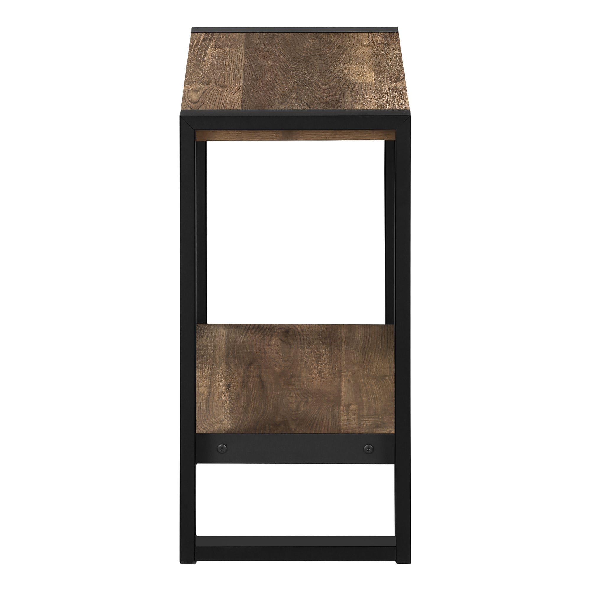 NIGHTSTAND - BROWN RECLAIMED WOOD-LOOK / BLACK METAL #I 2852