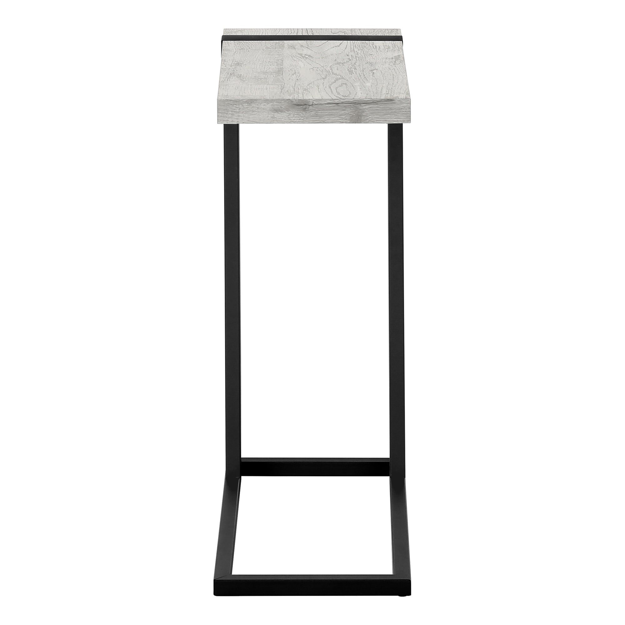 NIGHTSTAND - GREY RECLAIMED WOOD-LOOK / BLACK METAL #I 2858