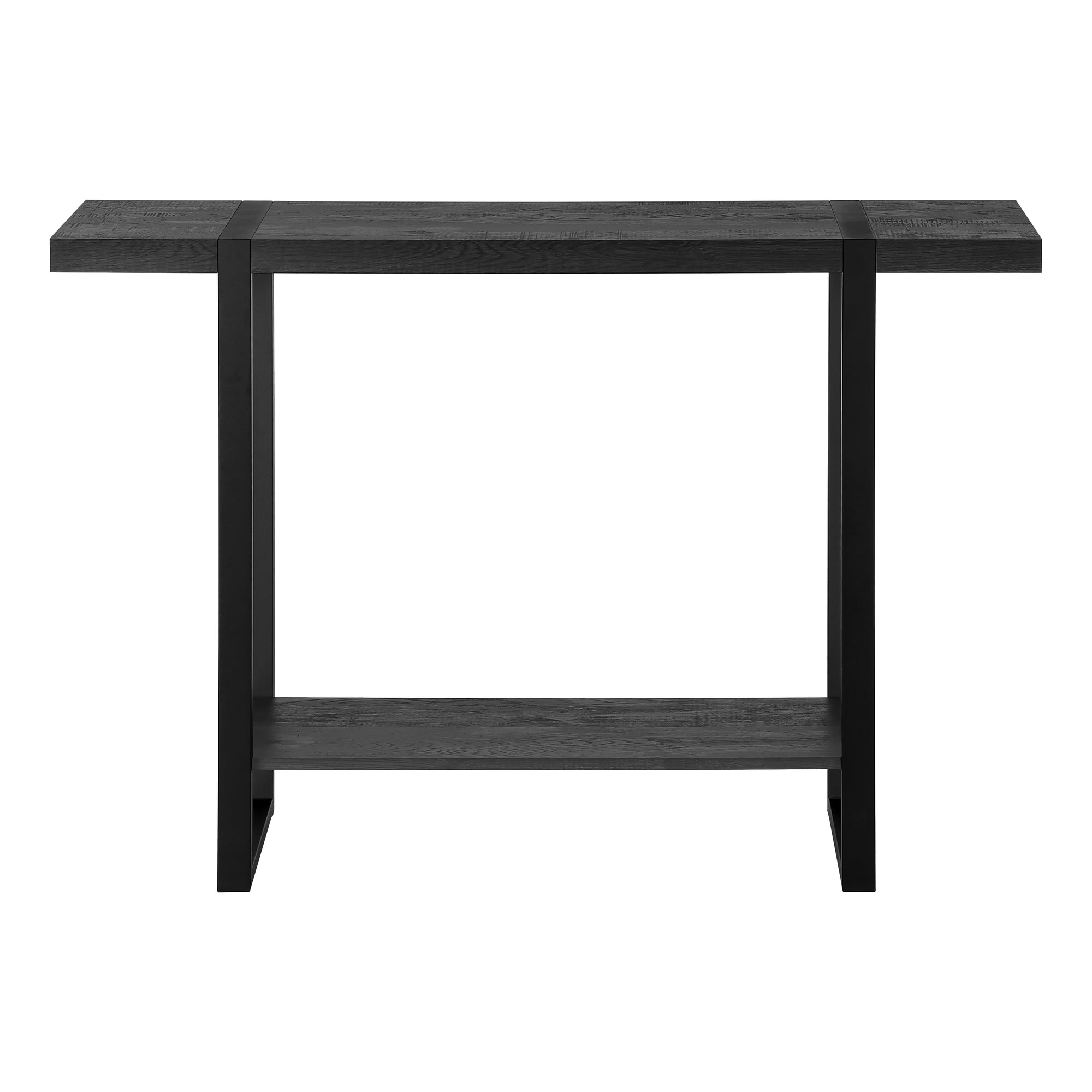 TABLE D'APPOINT - 48"L / ASPECT BOIS RÉCUPÉRÉ NOIR / NOIR #I 2861