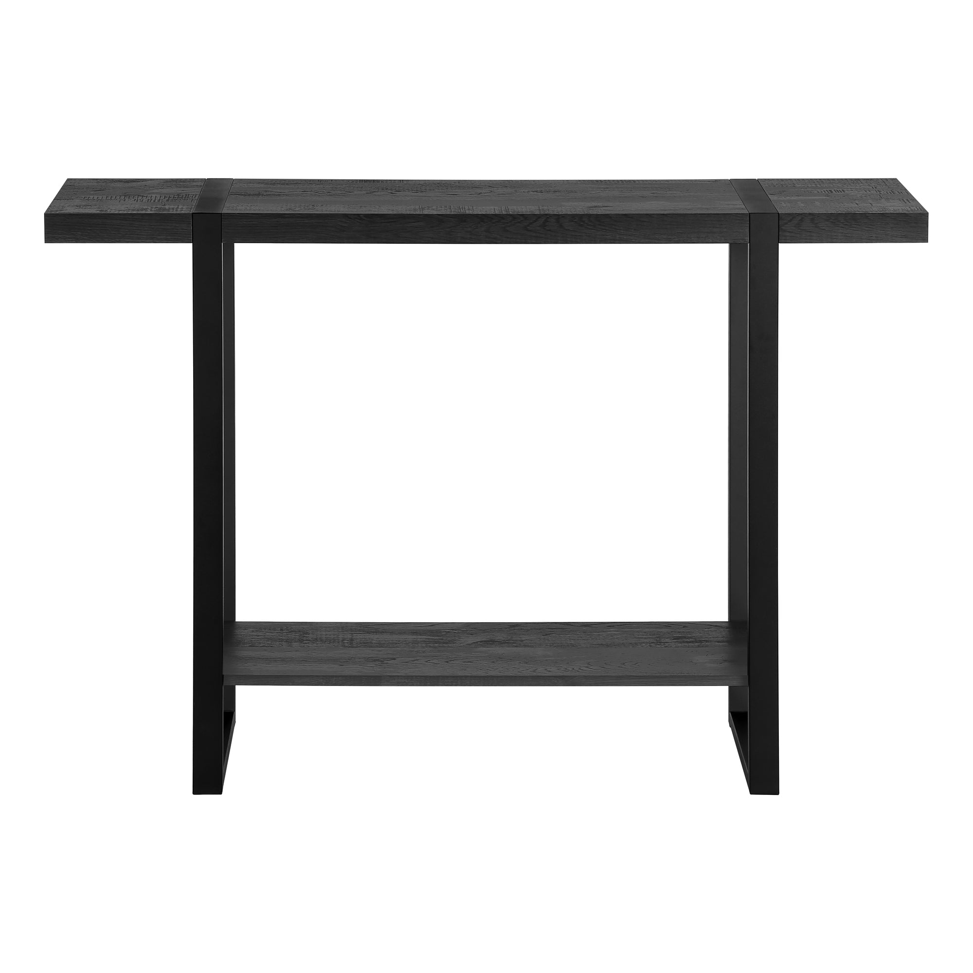 TABLE D'APPOINT - 48"L / ASPECT BOIS RÉCUPÉRÉ NOIR / NOIR #I 2861