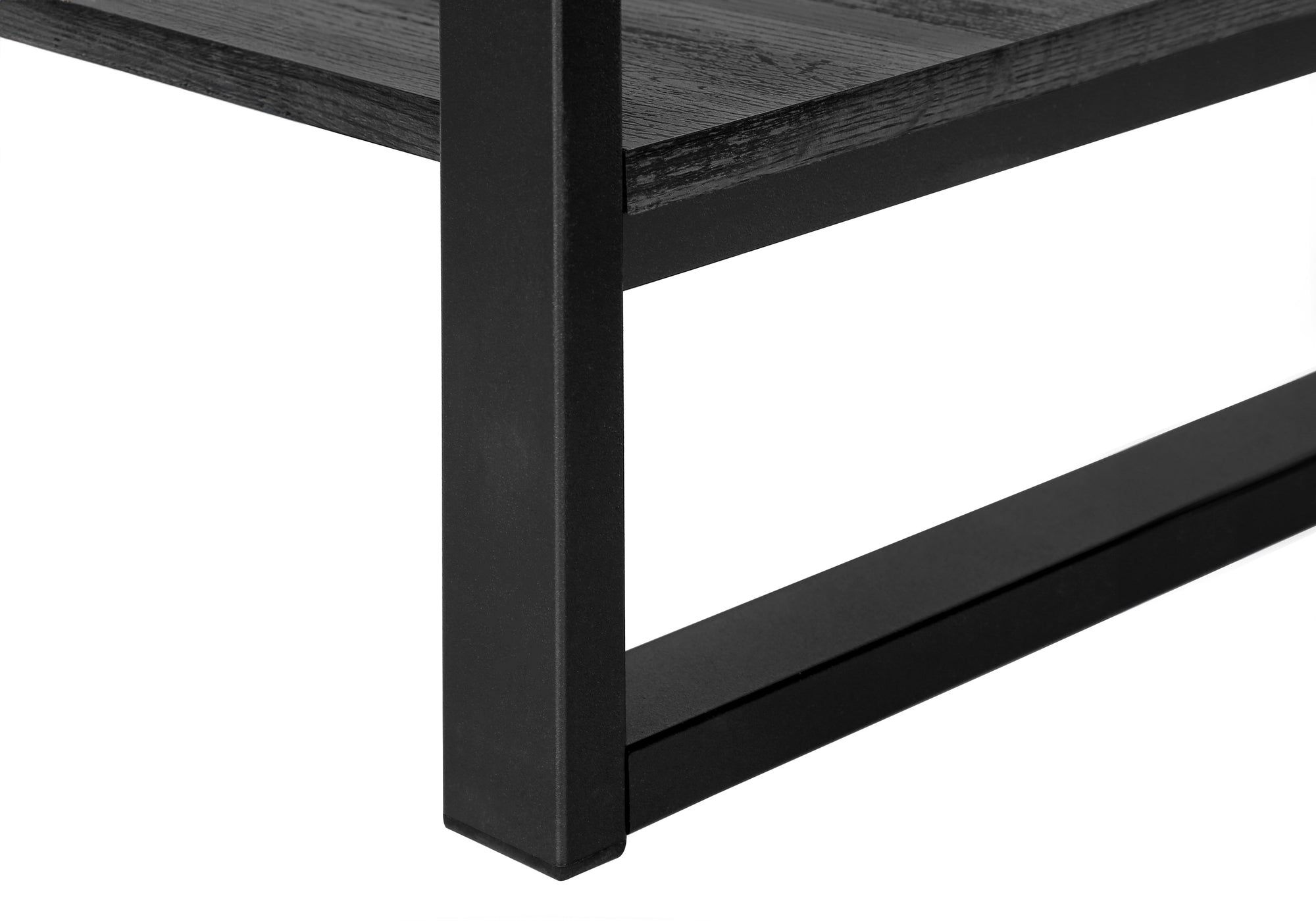 TABLE D'APPOINT - 48"L / ASPECT BOIS RÉCUPÉRÉ NOIR / NOIR #I 2861