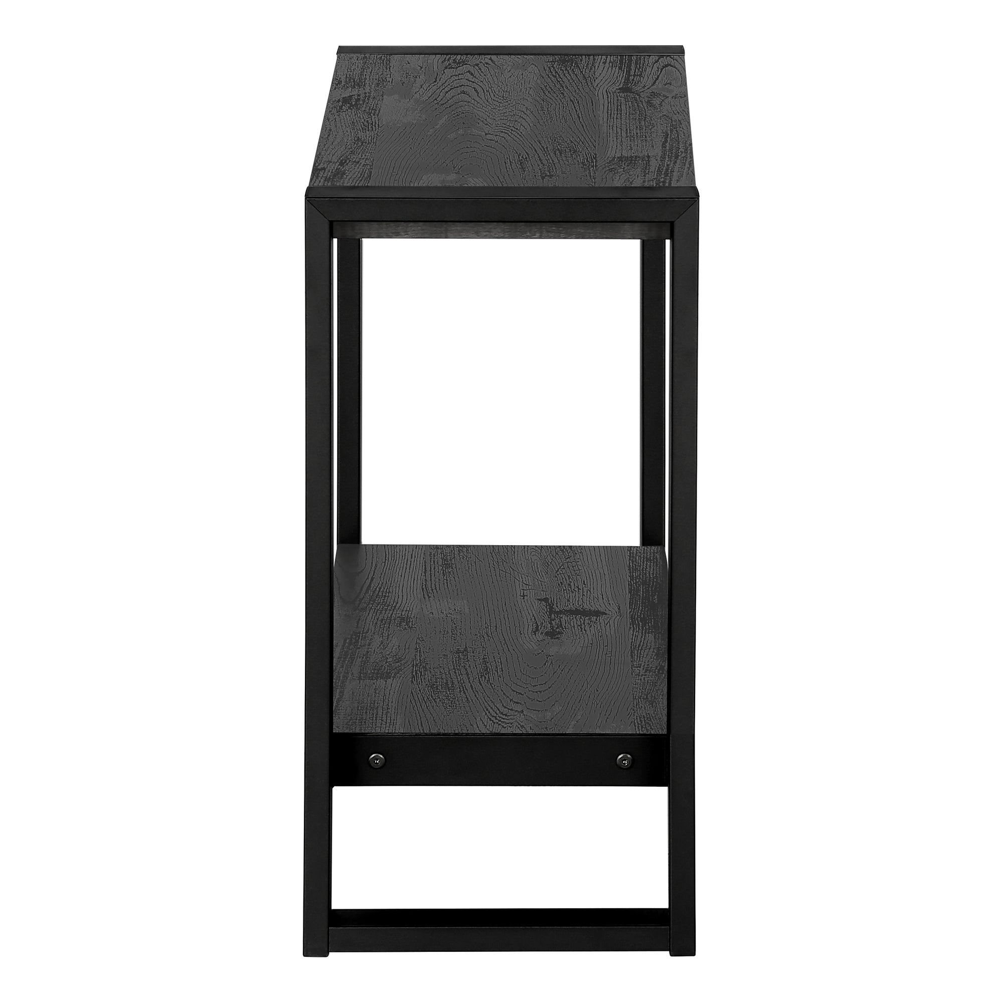 ACCENT TABLE - BLACK RECLAIMED WOOD-LOOK / BLACK METAL #I 2862