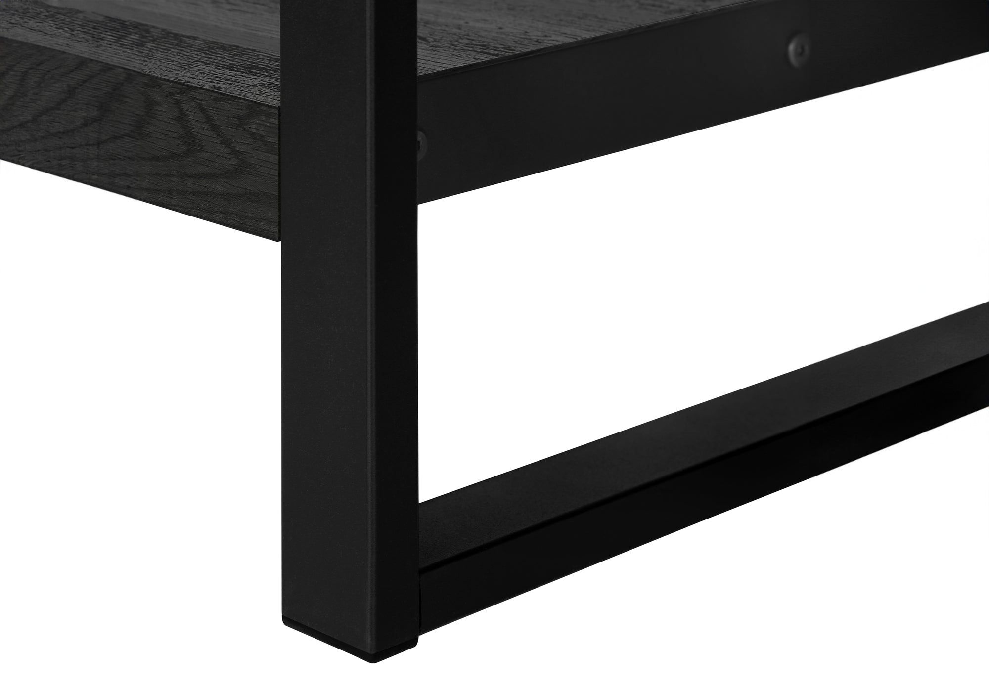 ACCENT TABLE - BLACK RECLAIMED WOOD-LOOK / BLACK METAL #I 2862