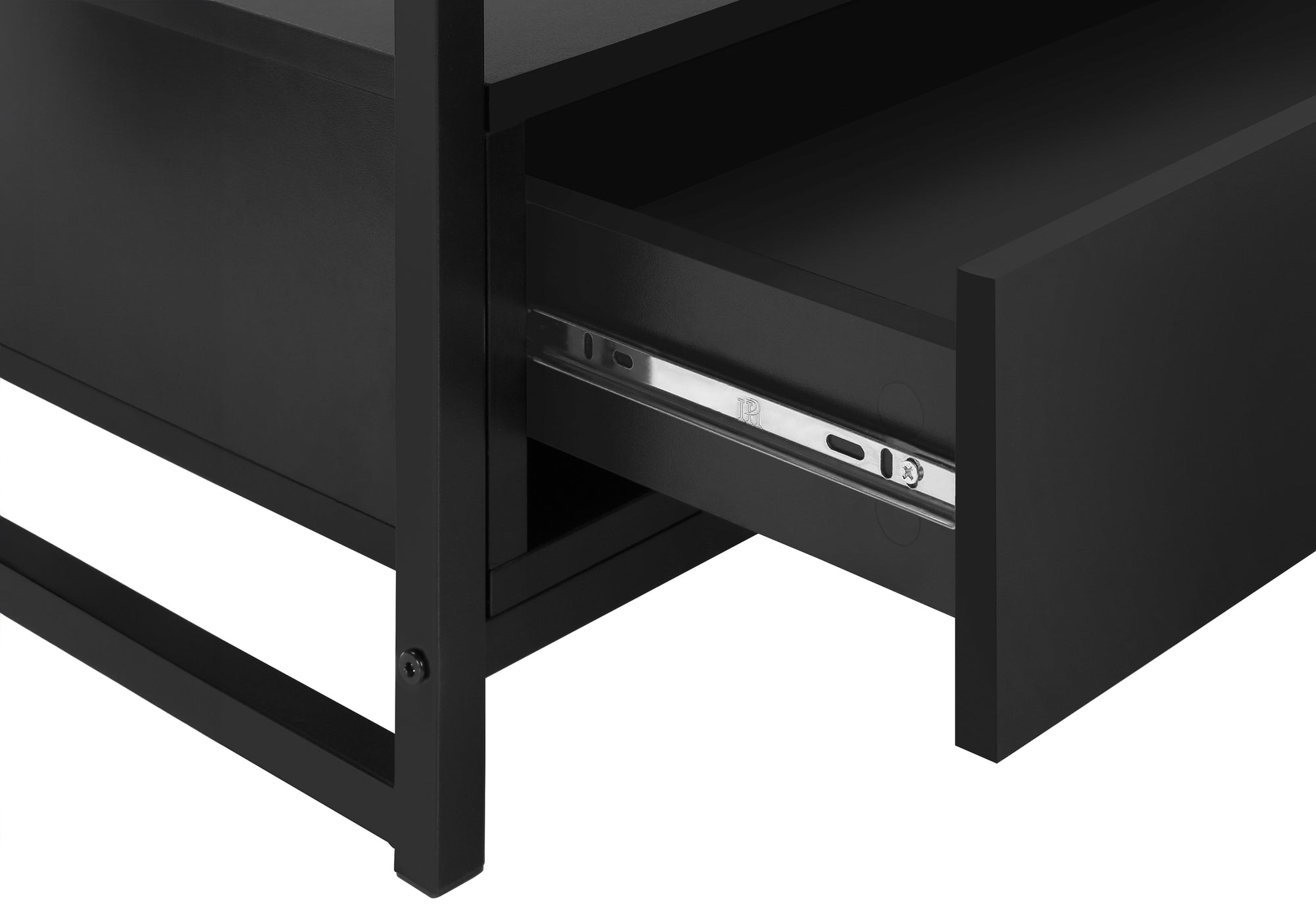 TV STAND - 48"L / BLACK / BLACK METAL # I 2870