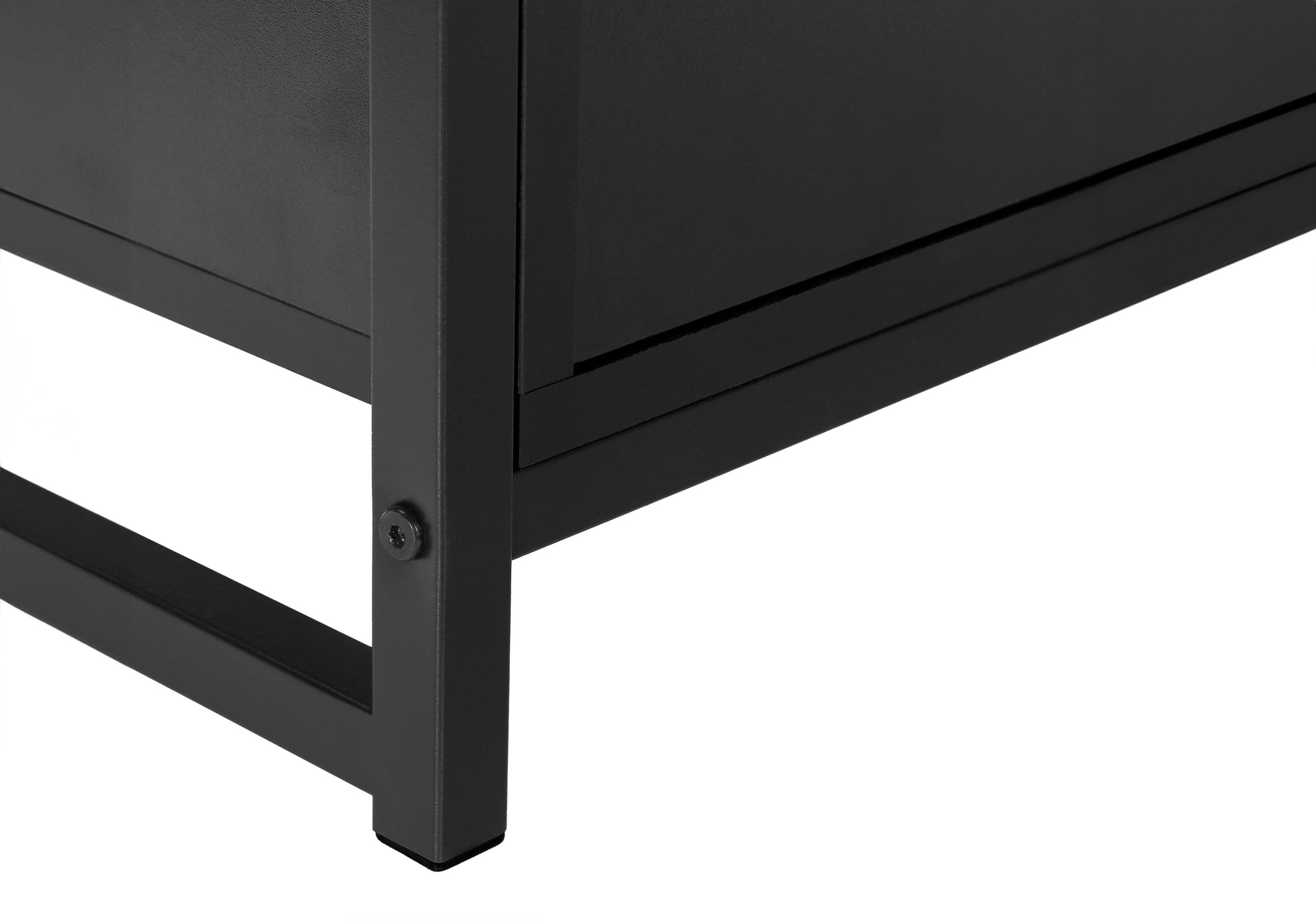 TV STAND - 48"L / BLACK / BLACK METAL # I 2870