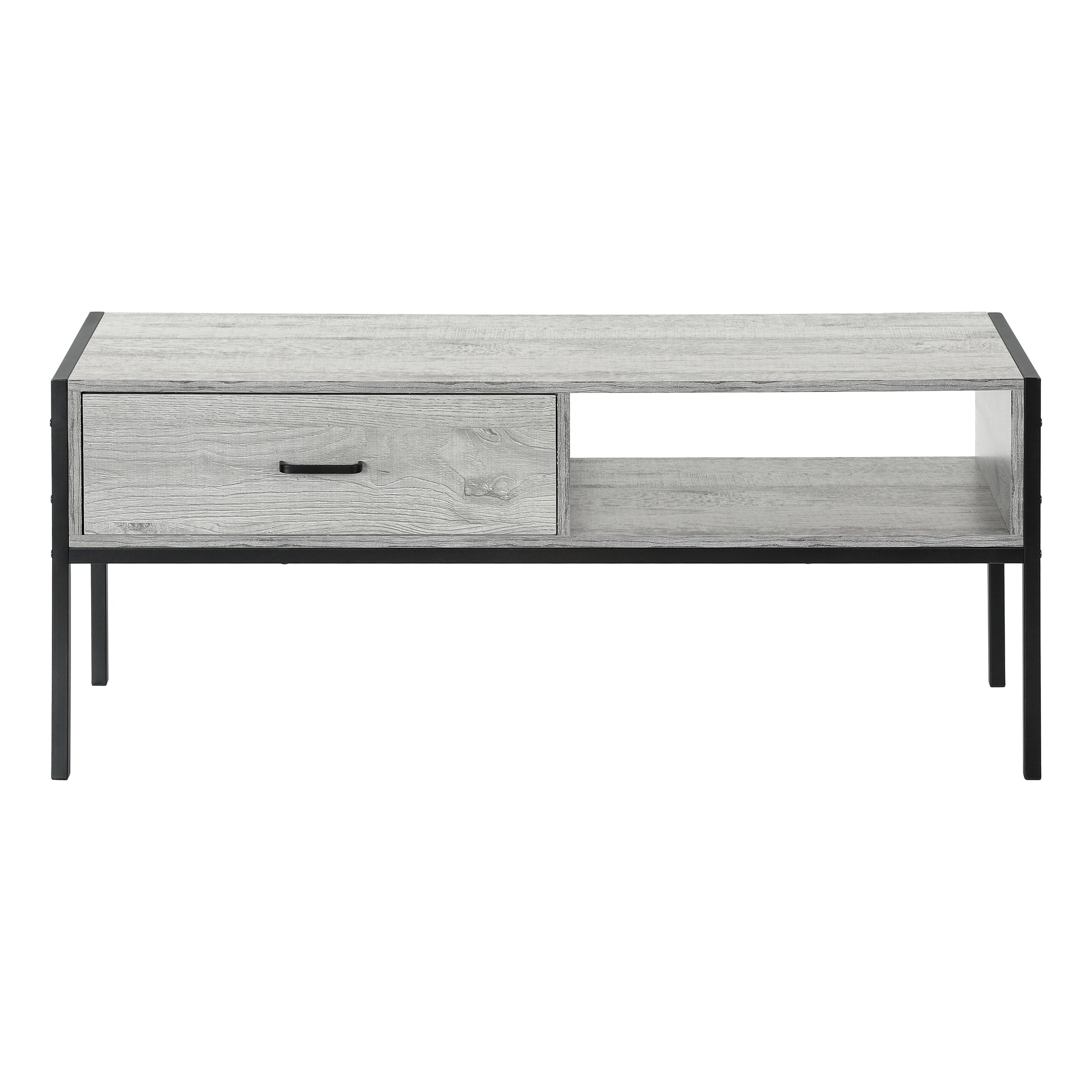 TV STAND - 48"L / GREY / BLACK METAL # I 2875