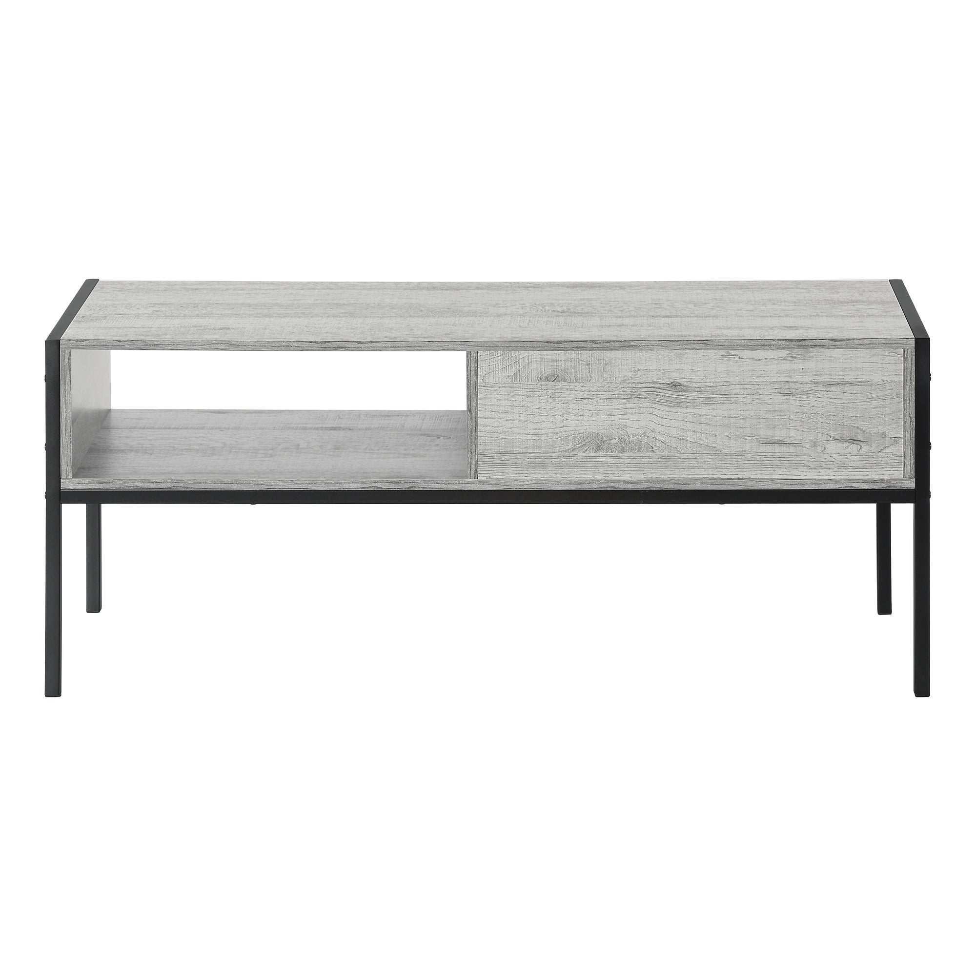 TV STAND - 48"L / GREY / BLACK METAL # I 2875