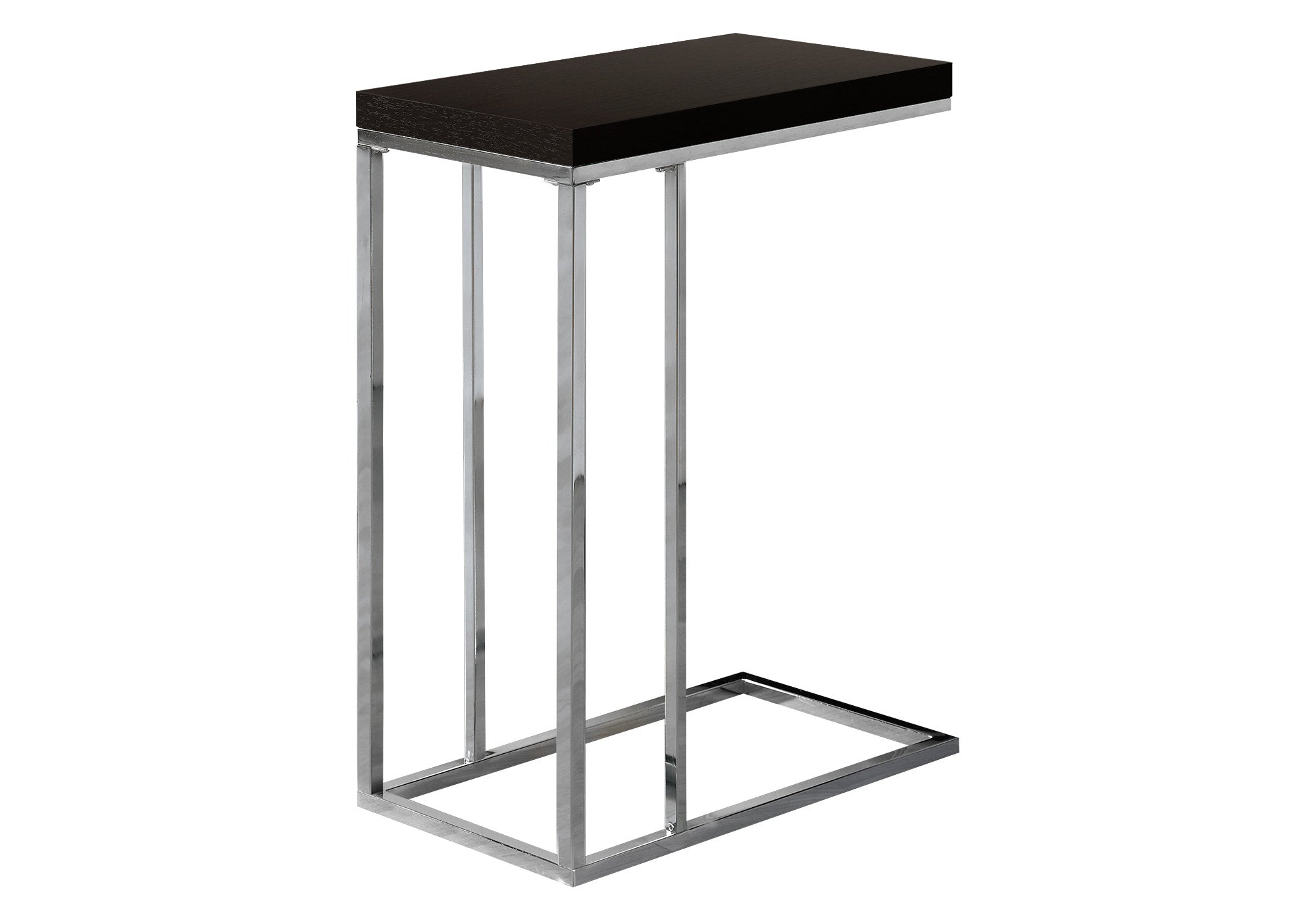 NIGHTSTAND - ESPRESSO WITH CHROME METAL #I 3007