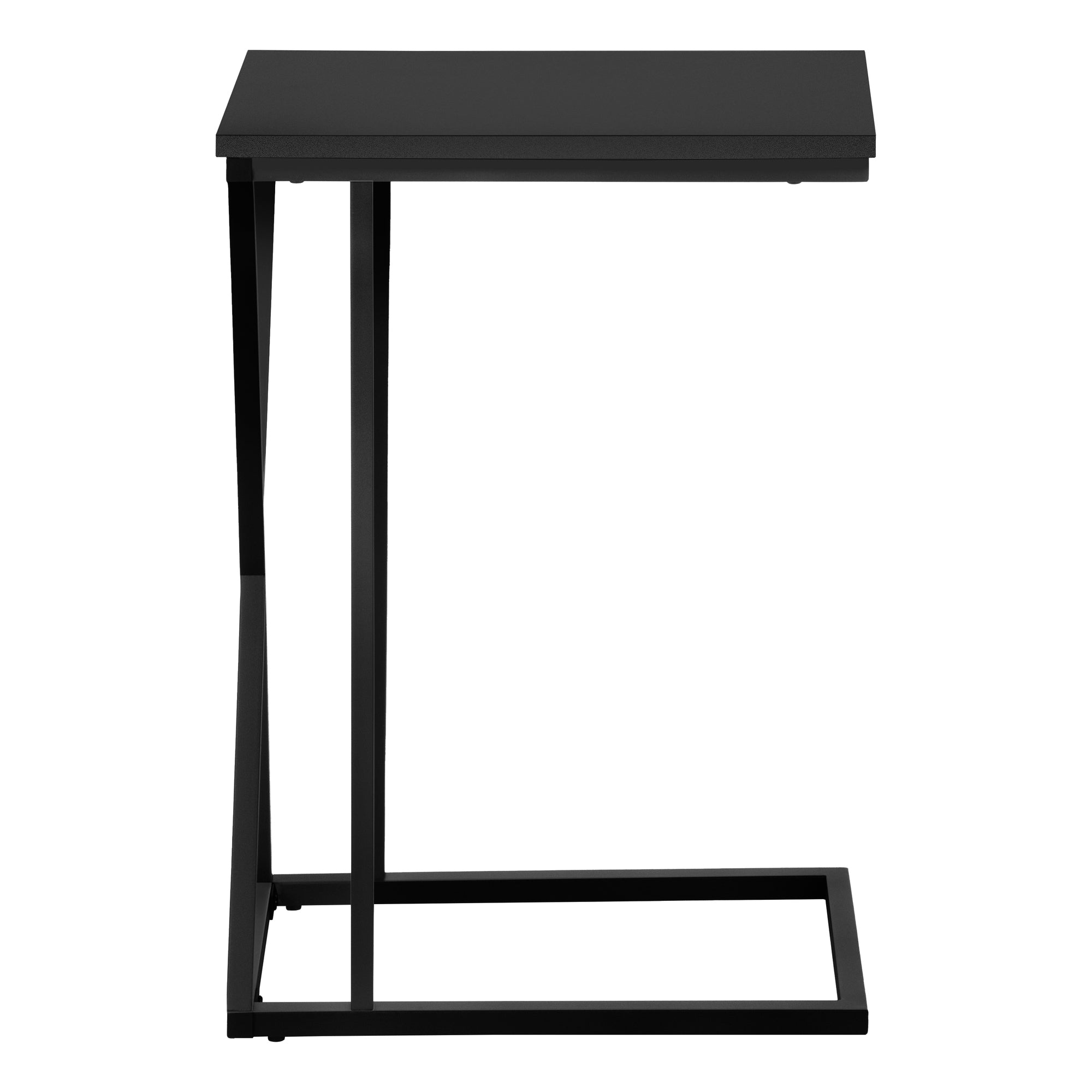 TABLE D'APPOINT - 25"H / NOIR / MÉTAL NOIR #I 3247