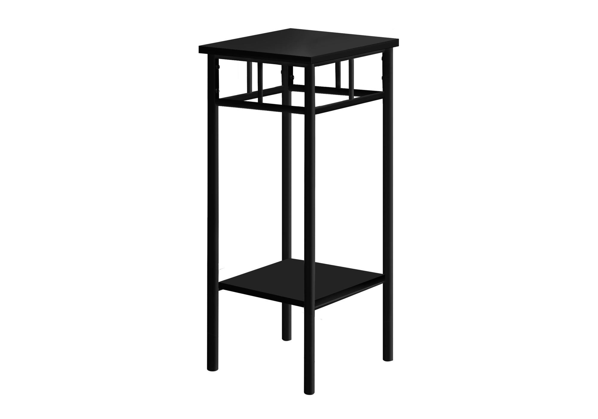 TABLE D'APPOINT - 28"H / NOIR / MÉTAL NOIR #I 3278