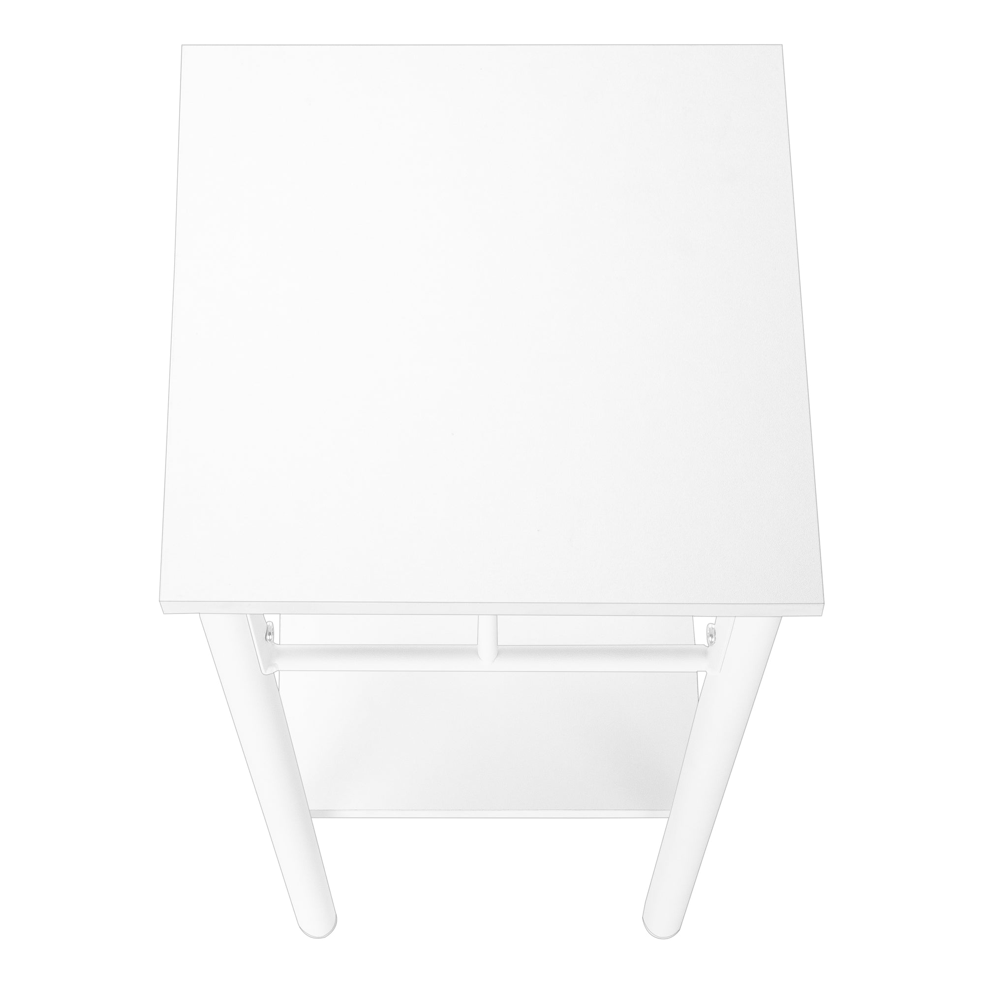 TABLE D'APPOINT - 28"H / BLANC / MÉTAL BLANC #I 3279