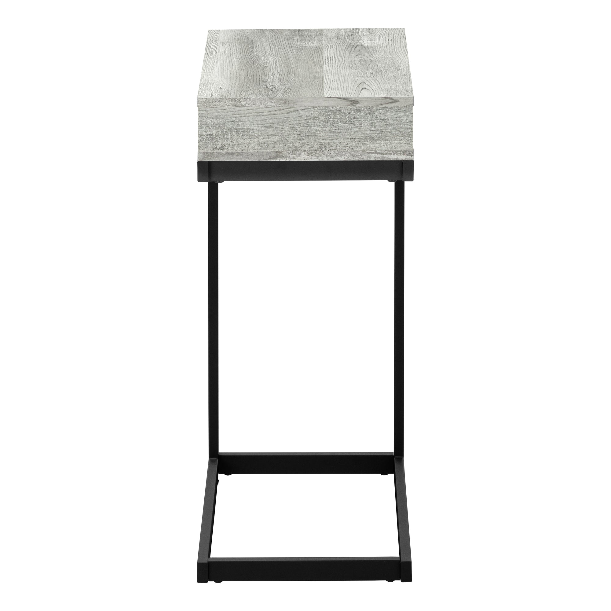 ACCENT TABLE - GREY RECLAIMED WOOD-LOOK / BLACK / DRAWER #I 3407