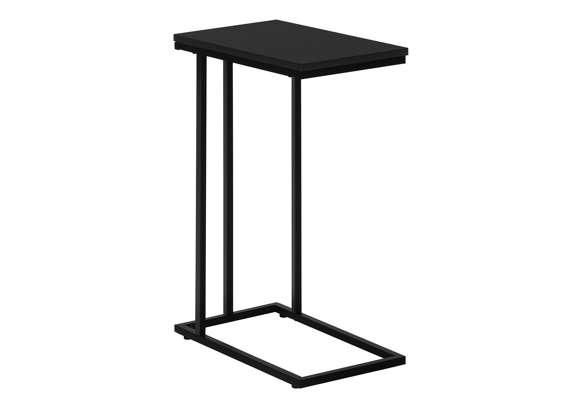 TABLE D'APPOINT - 25"H / NOIR / MÉTAL NOIR #I 3467