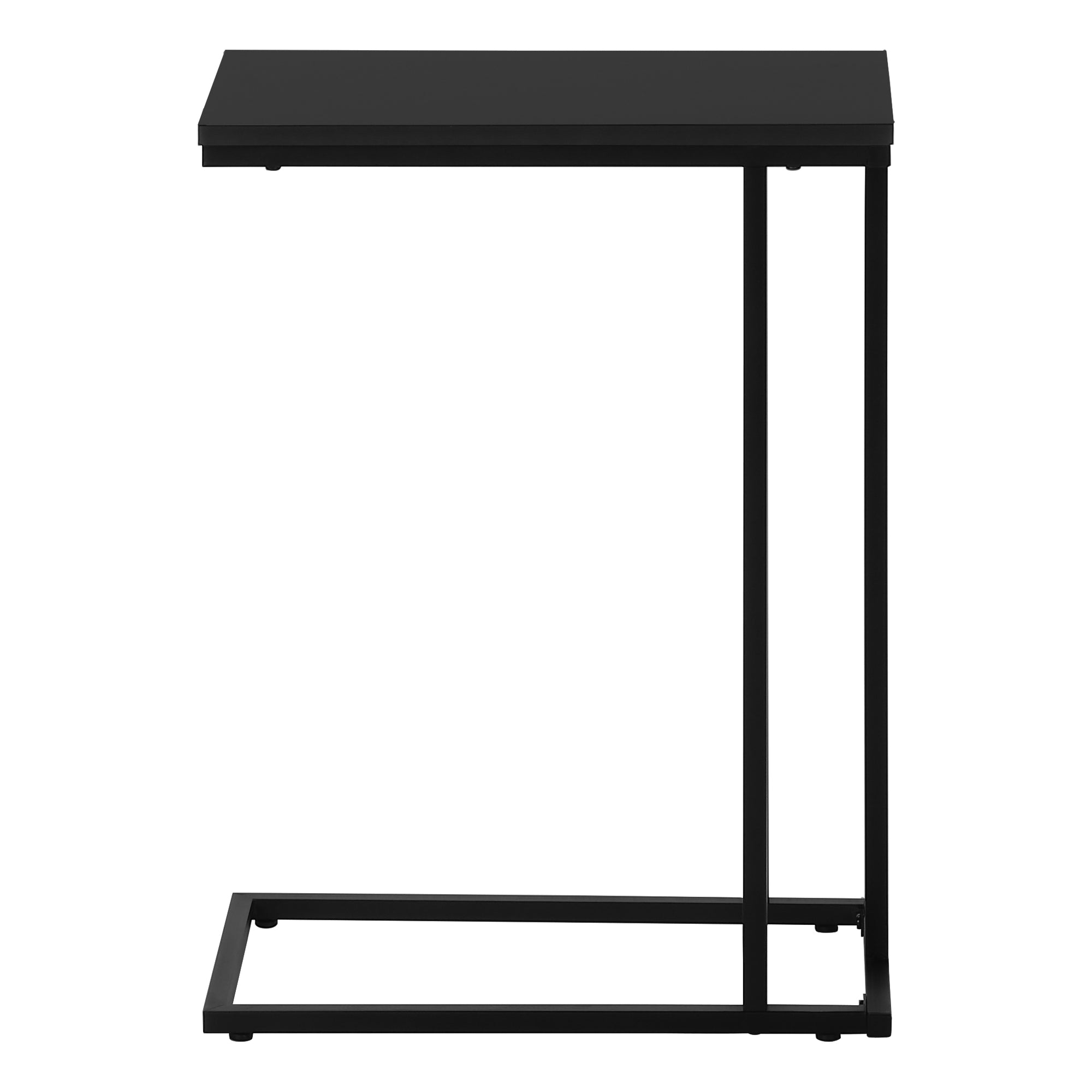 TABLE D'APPOINT - 25"H / NOIR / MÉTAL NOIR #I 3467