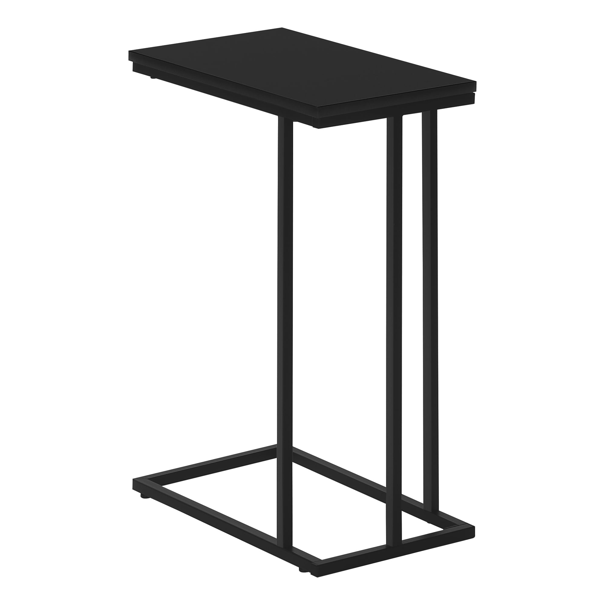 TABLE D'APPOINT - 25"H / NOIR / MÉTAL NOIR #I 3467